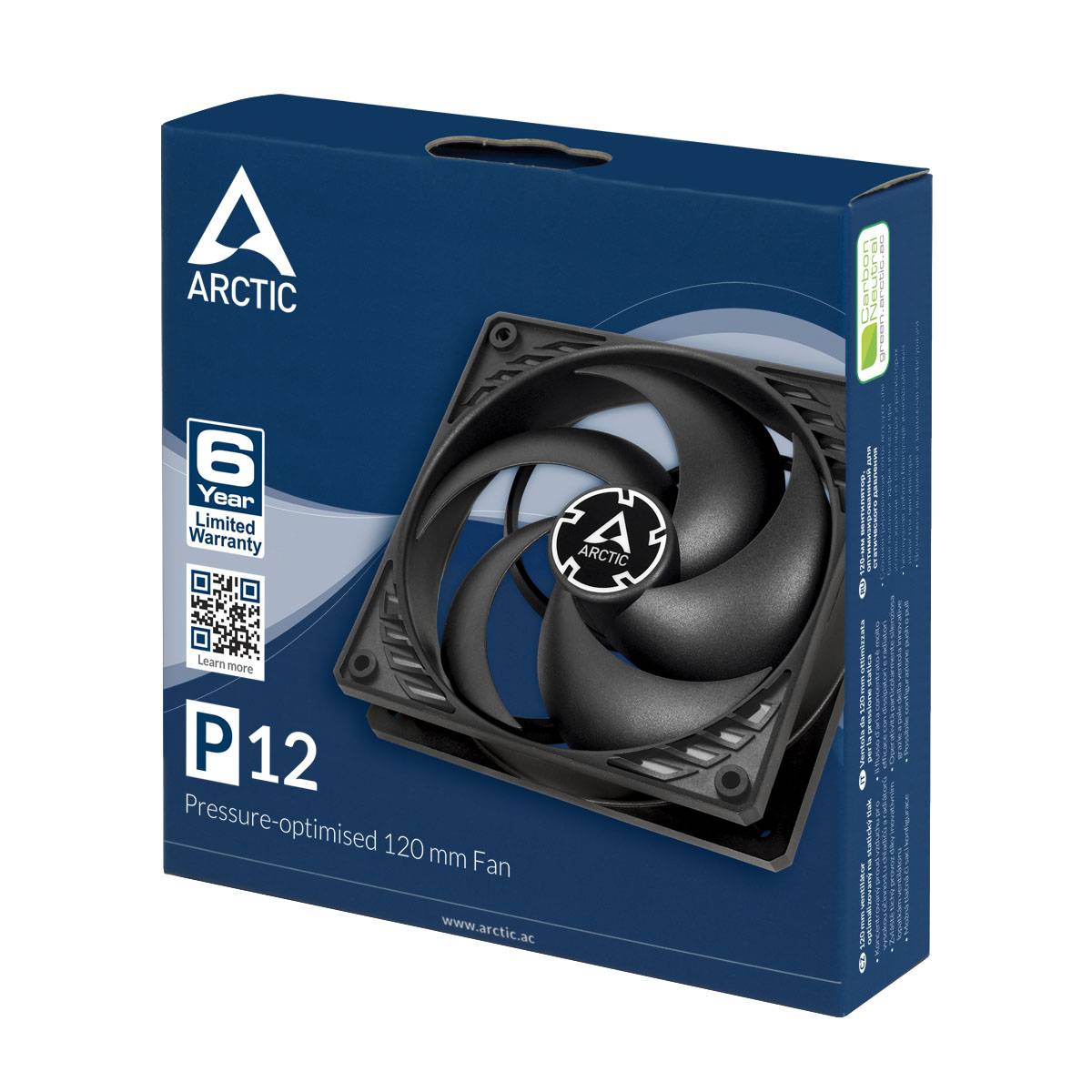 Ventilador Arctic P12/ 12cm/ Preto - Imagem 5