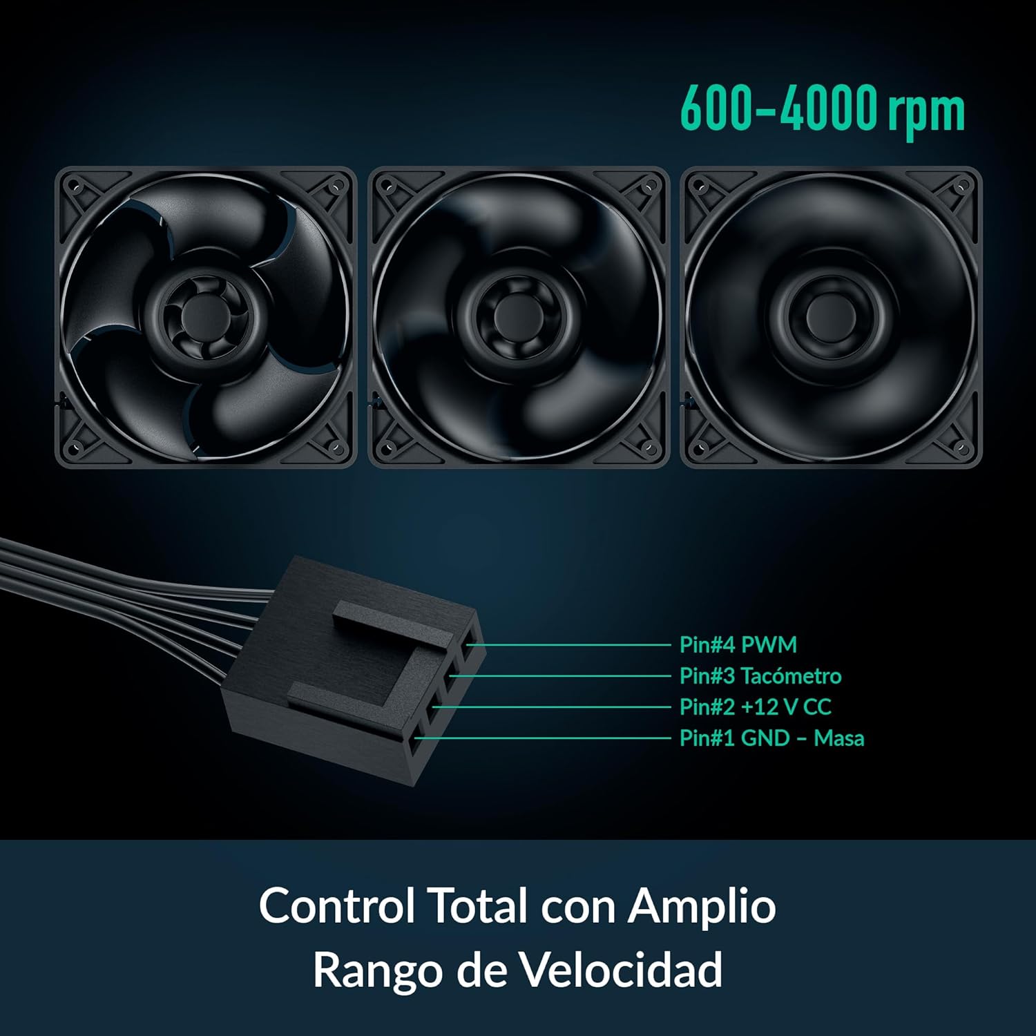 Pack de 3 Ventoinhas Arctic S12038-4K/ 12cm - Imagem 3