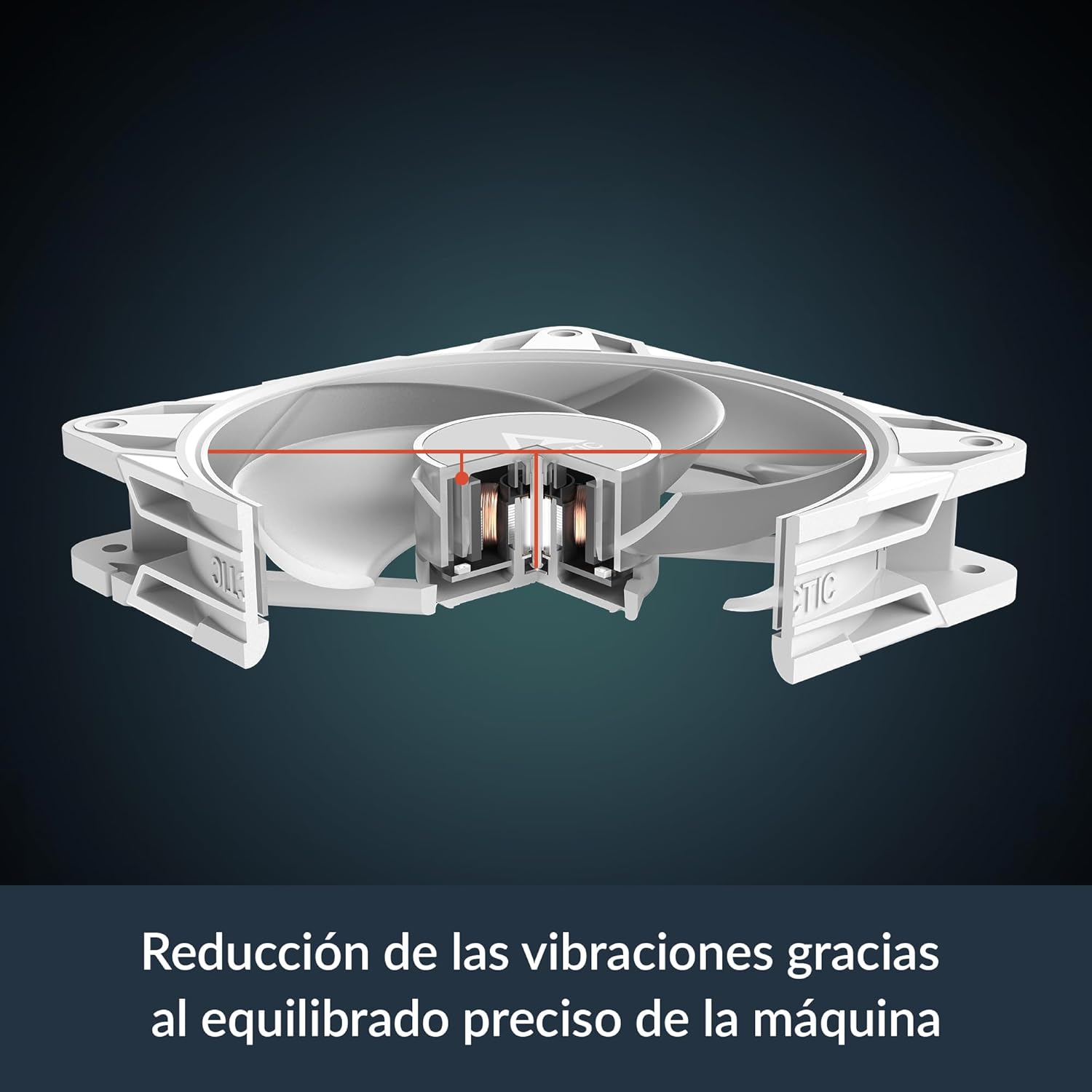 Ventoinha Arctic P12 Pro Reverse A-RGB/ 12cm/ Branco - Imagem 7