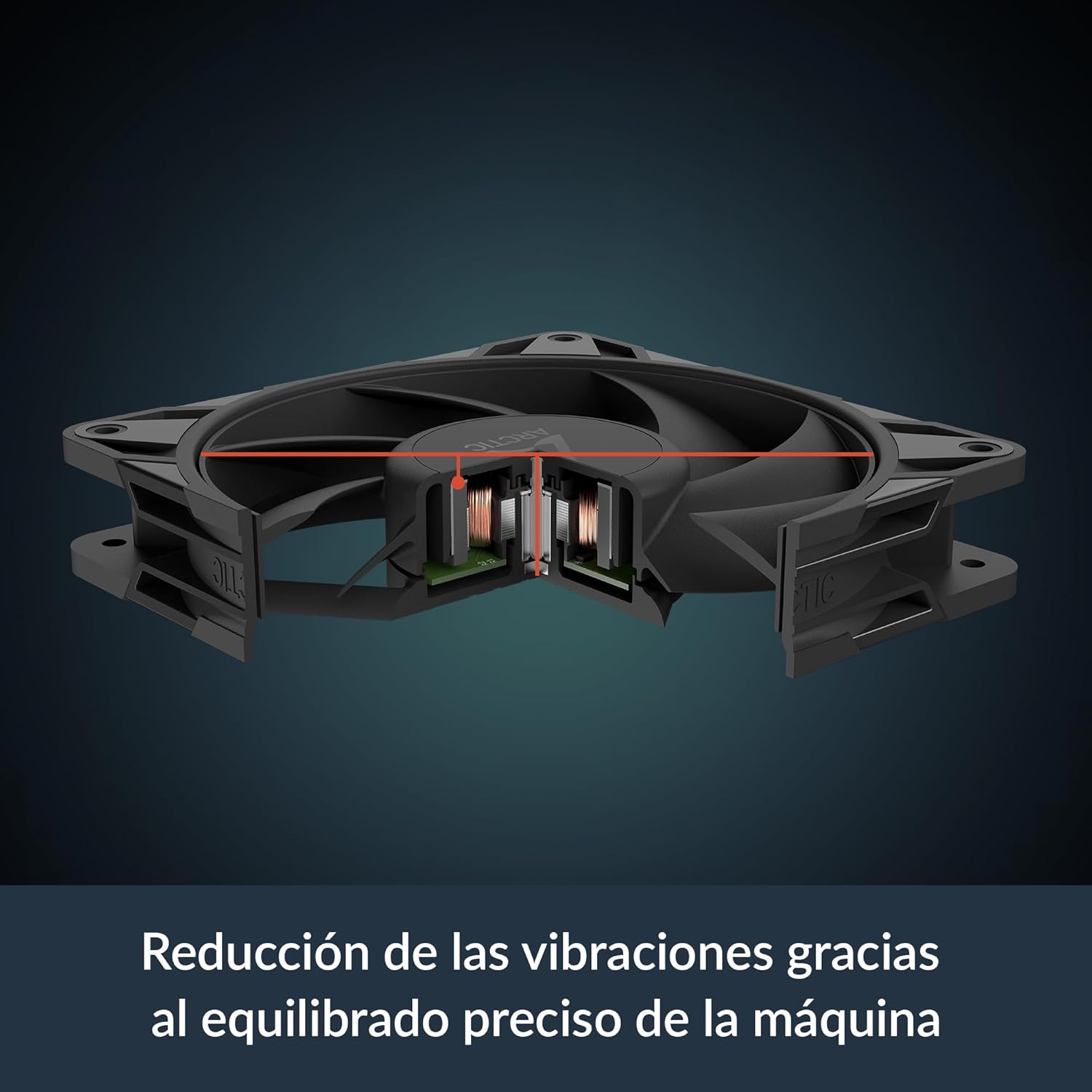 Ventilador Arctic P12 Pro LN 120mm Low Noise Preto - Imagem 4