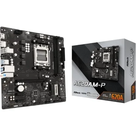 Motherboard ASROCK A620AM-P Socket AM5 DDR5 PCIe 4.0 Micro ATX USB-C