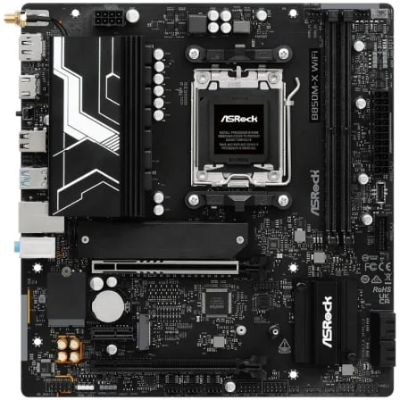 Motherboard ASRock B850M-X WiFi R2.0 Socket AM5 DDR5 PCIe 5.0 Micro ATX - Imagem 2