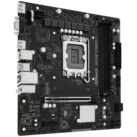 Motherboard ASRock H610M COMBO II Socket 1700 DDR4/DDR5 PCIe 5.0 Micro ATX - Imagem 3