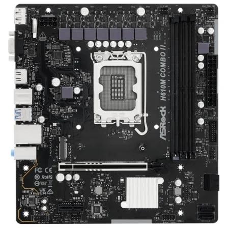 Motherboard ASRock H610M COMBO II Socket 1700 DDR4/DDR5 PCIe 5.0 Micro ATX - Imagem 2