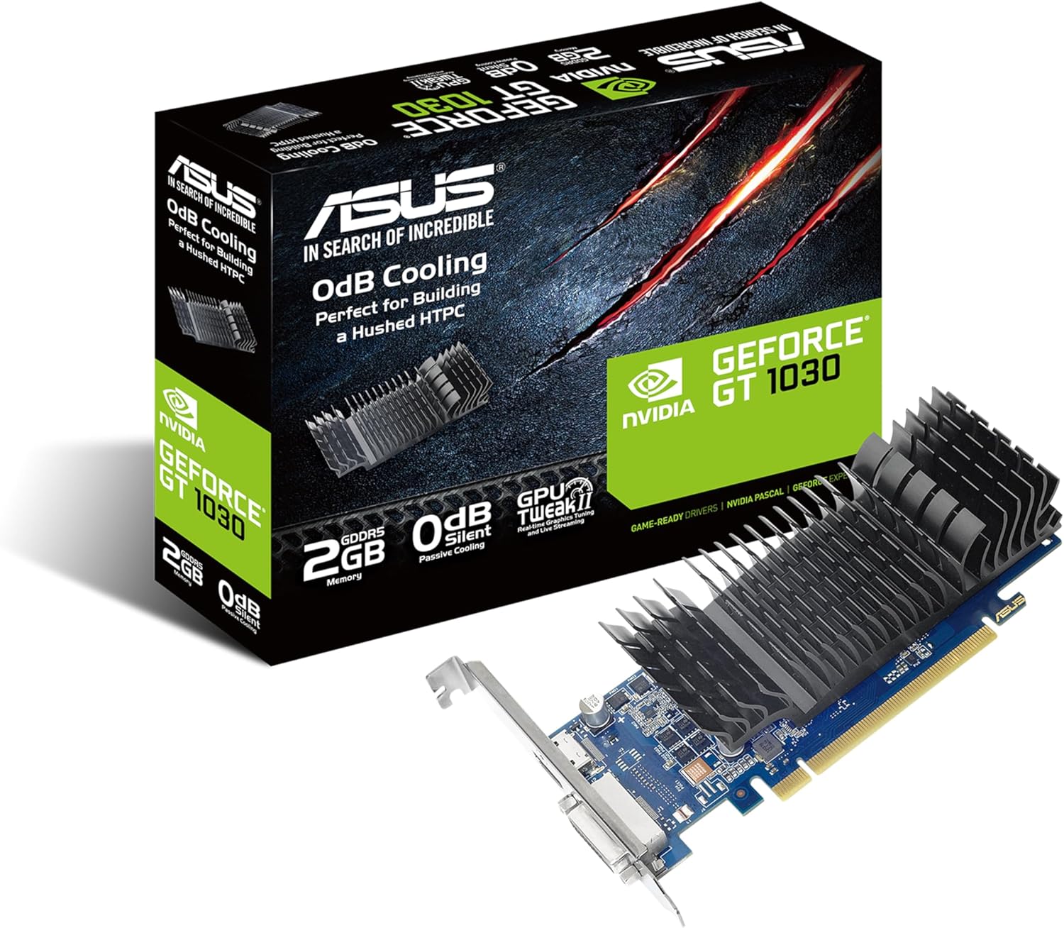 Placa Gráfica Asus GeForce GT 1030/ 2GB GDDR5 - Imagem 2