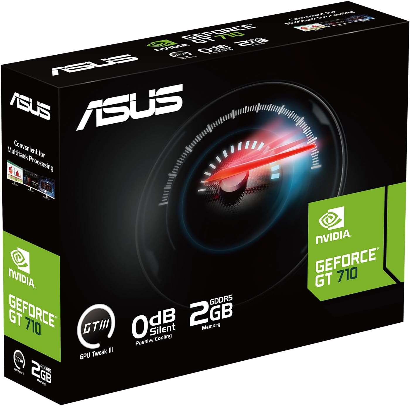 Placa Gráfica Asus GeForce GT 710 SL EVO BRK/ 2GB GDDR5/ Compatível com Perfil Baixo - Imagem 7