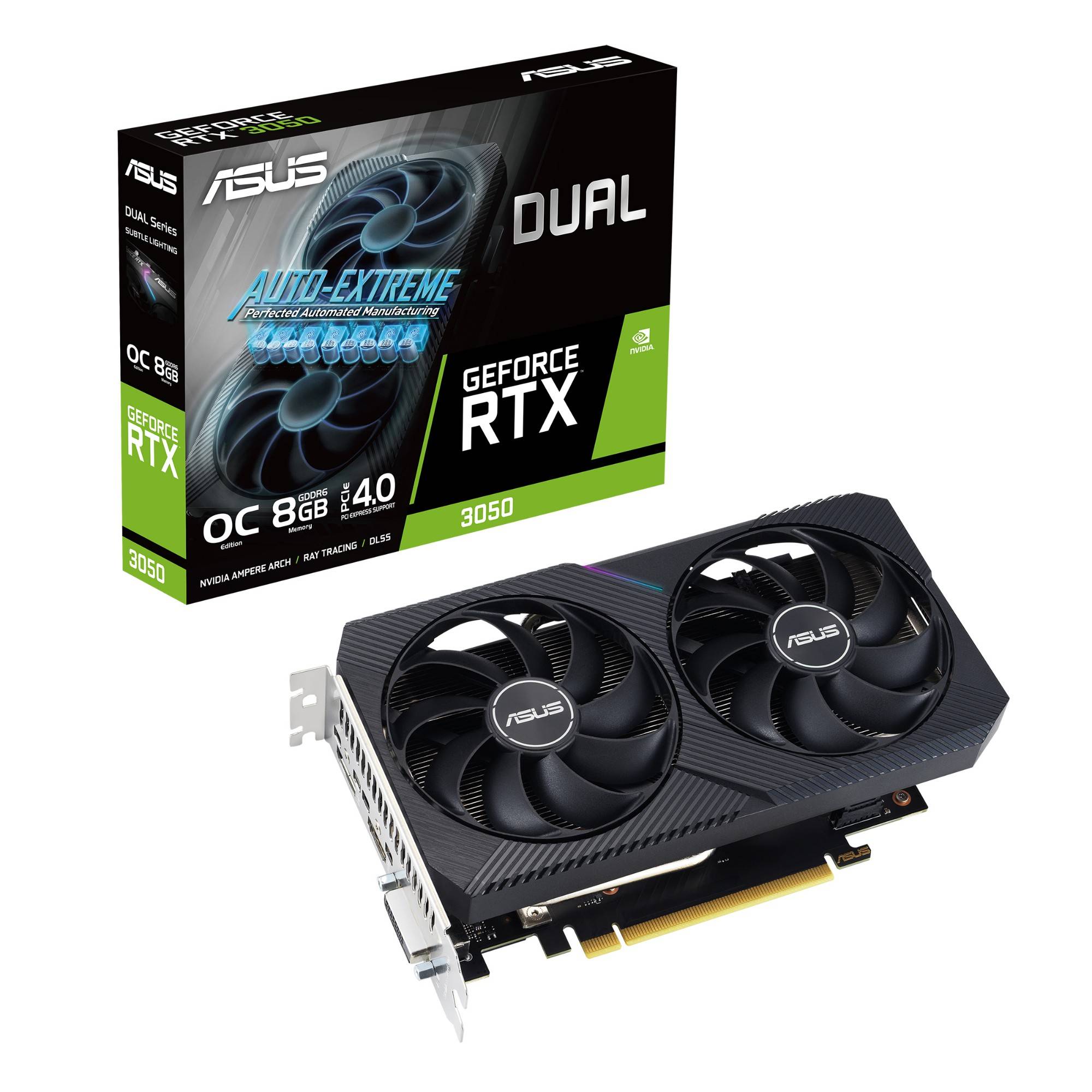 Placa Gráfica Asus Dual GeForce RTX 3050 V2 OC/ 8GB GDDR6