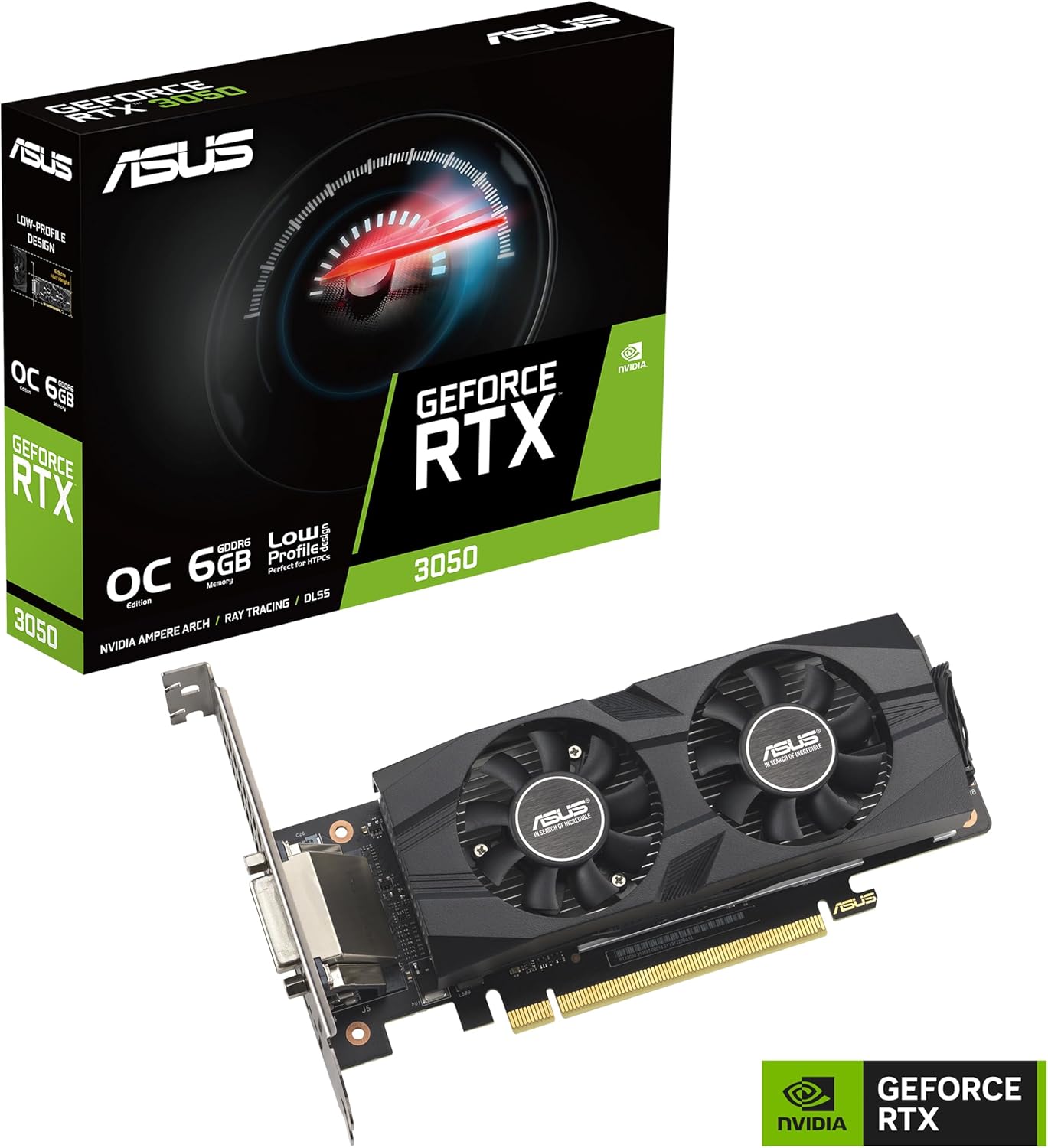 Placa Gráfica Asus GeForce RTX 3050 LP BRK OC Edition/ 6GB GDDR6/ Compatível com Perfil Baixo - Imagem 8