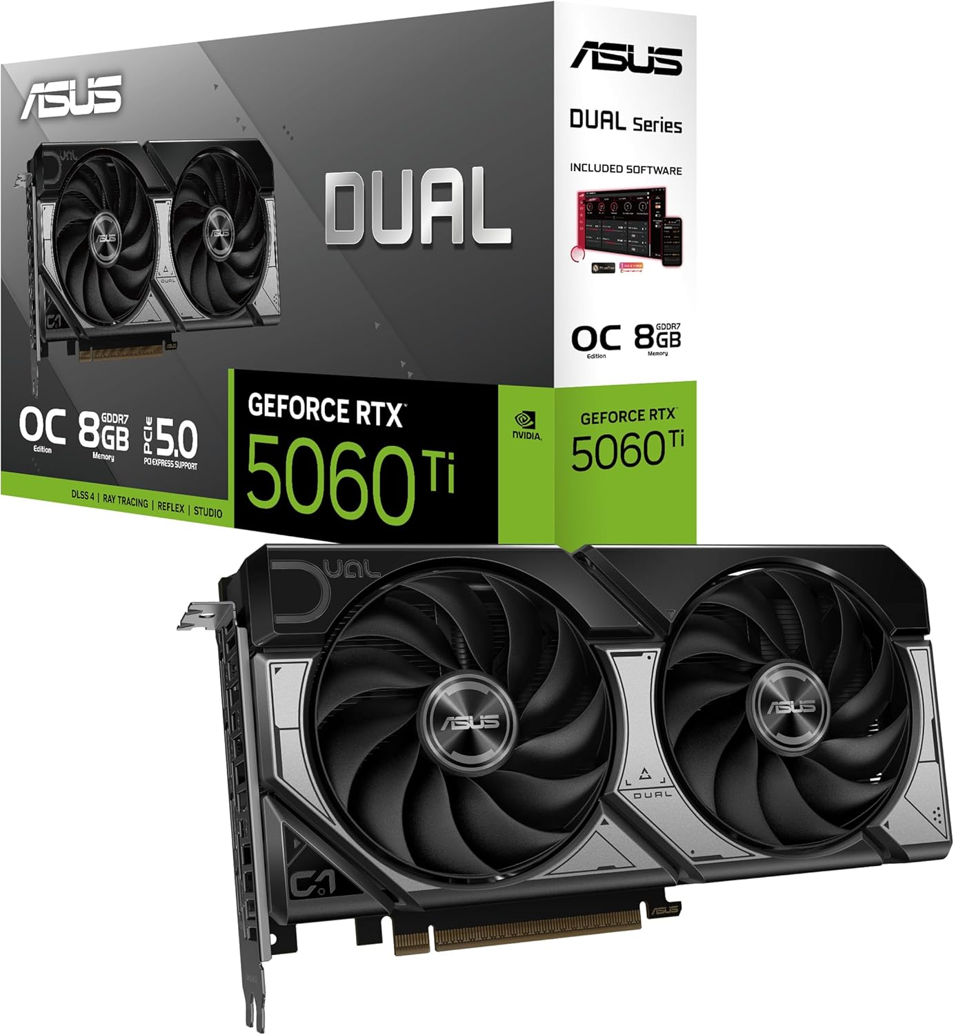 Placa Gráfica Asus Dual GeForce RTX 5060 Ti OC/ 8GB GDDR7