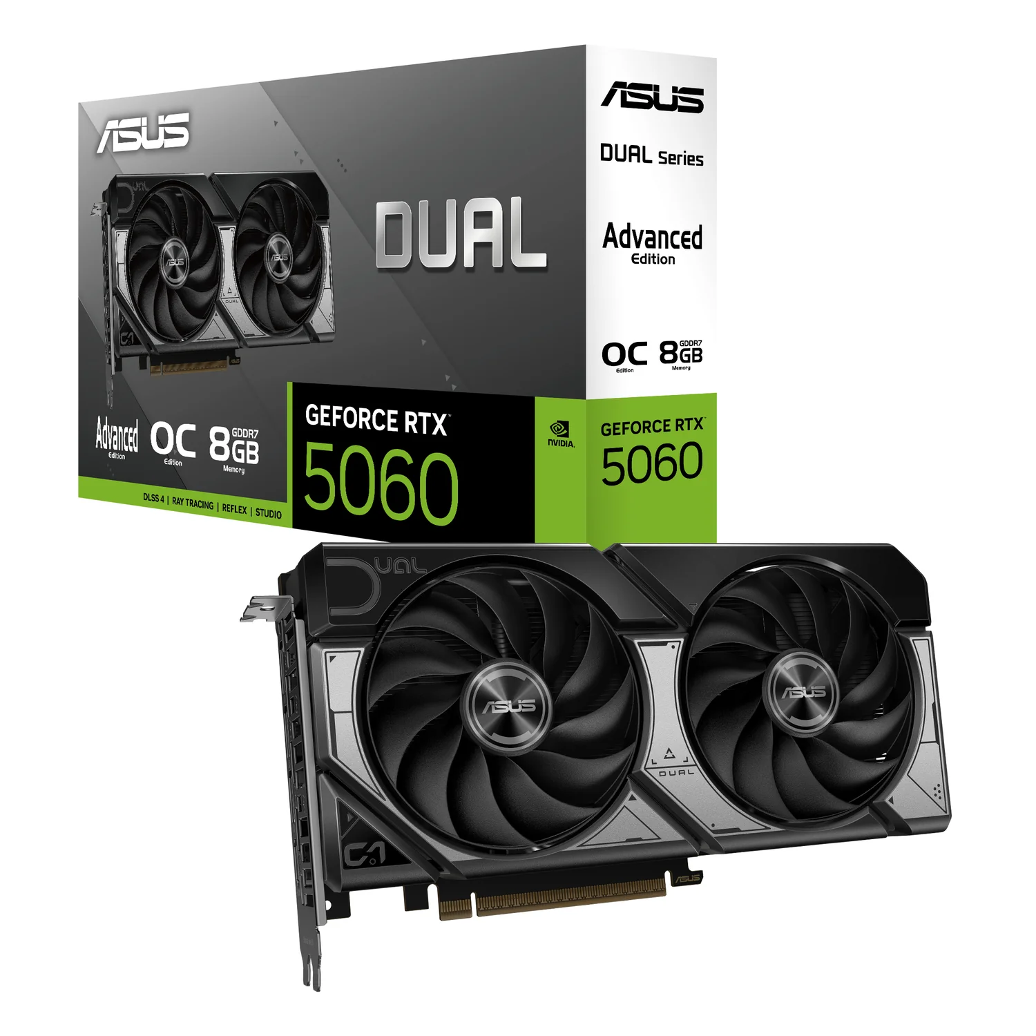 Placa Gráfica ASUS Dual GeForce RTX 5060 OC Edition Advanced 8GB GDDR7 2587 MHz 614 TOPS - Imagem 4