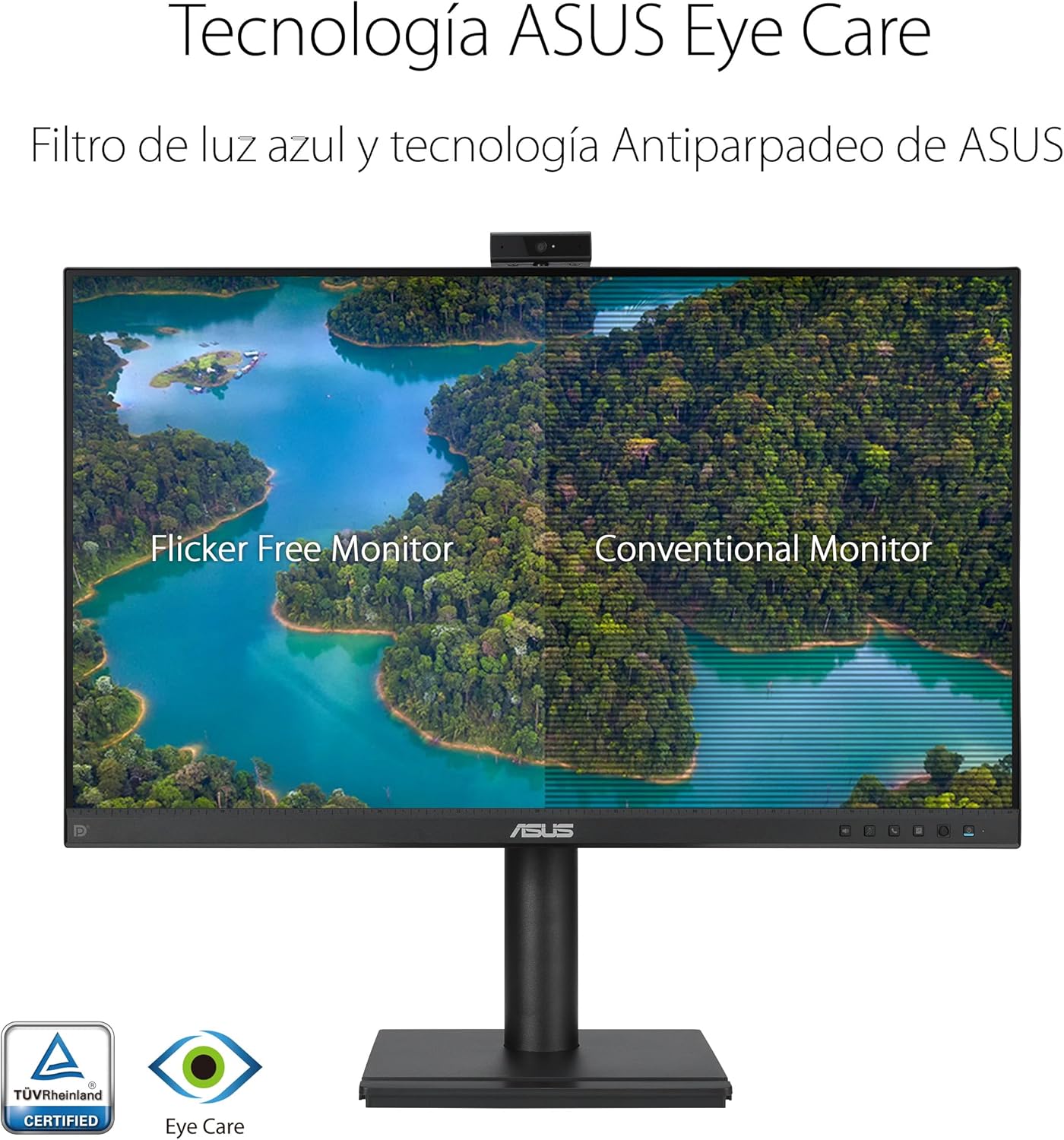 Monitor Profissional Asus BE249QFK 24"/ Full HD/ Webcam/ Multimédia/ Ajustável em Altura/ Preto - Imagem 6