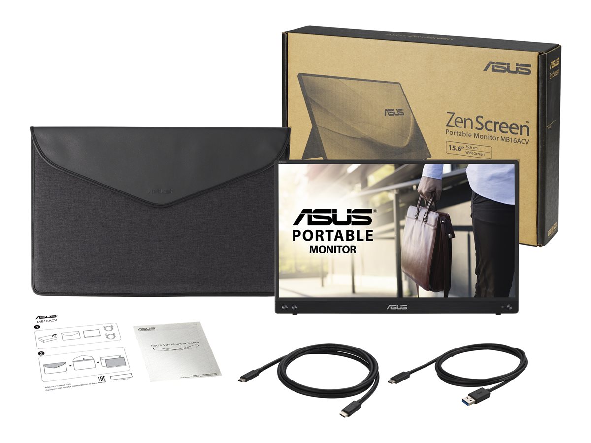 Monitor Portátil Asus ZenScreen MB16ACV 15.6"/ Full HD/ Preto - Imagem 11