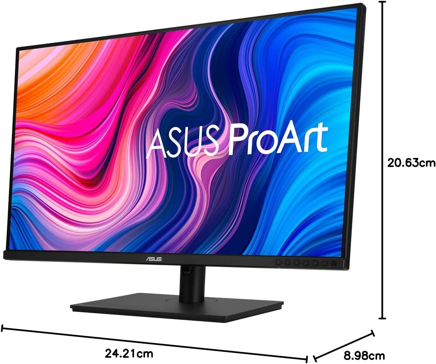 Monitor Profissional Asus ProArt Display PA278CV 27"/ WQHD/ Multimédia/ Ajustável em Altura/ Preto e Prata - Imagem 8