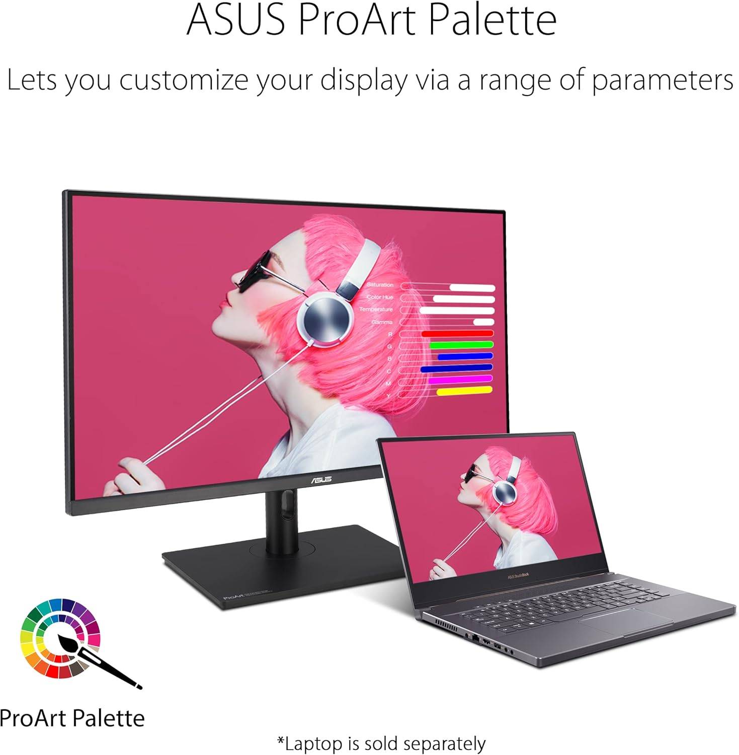 Monitor Profissional Asus ProArt Display PA328QV 31.5"/ WQHD/ Multimédia/ Ajustável em altura/ Preto - Imagem 3
