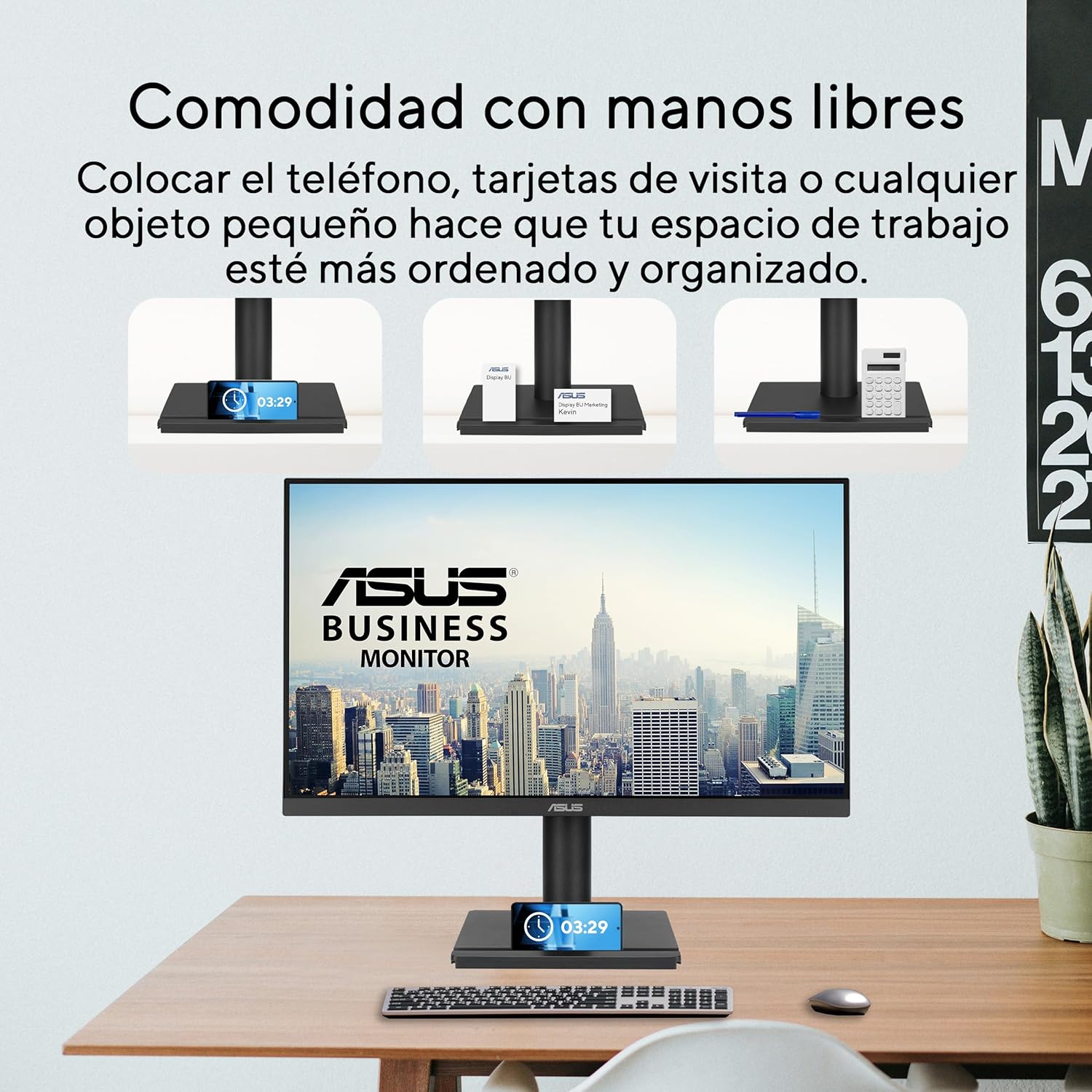 Monitor Profissional Asus VA249QGS 23.8"/ Full HD/ Multimédia/ Ajustável em altura/ Preto - Imagem 4