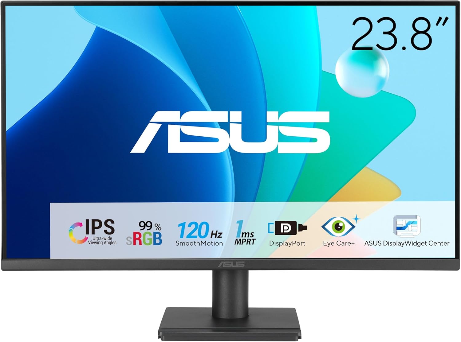 Monitor Gaming Asus VA249QG 23.8"/ Full HD/ 1ms/ 120Hz/ IPS/ Multimédia/ Preto