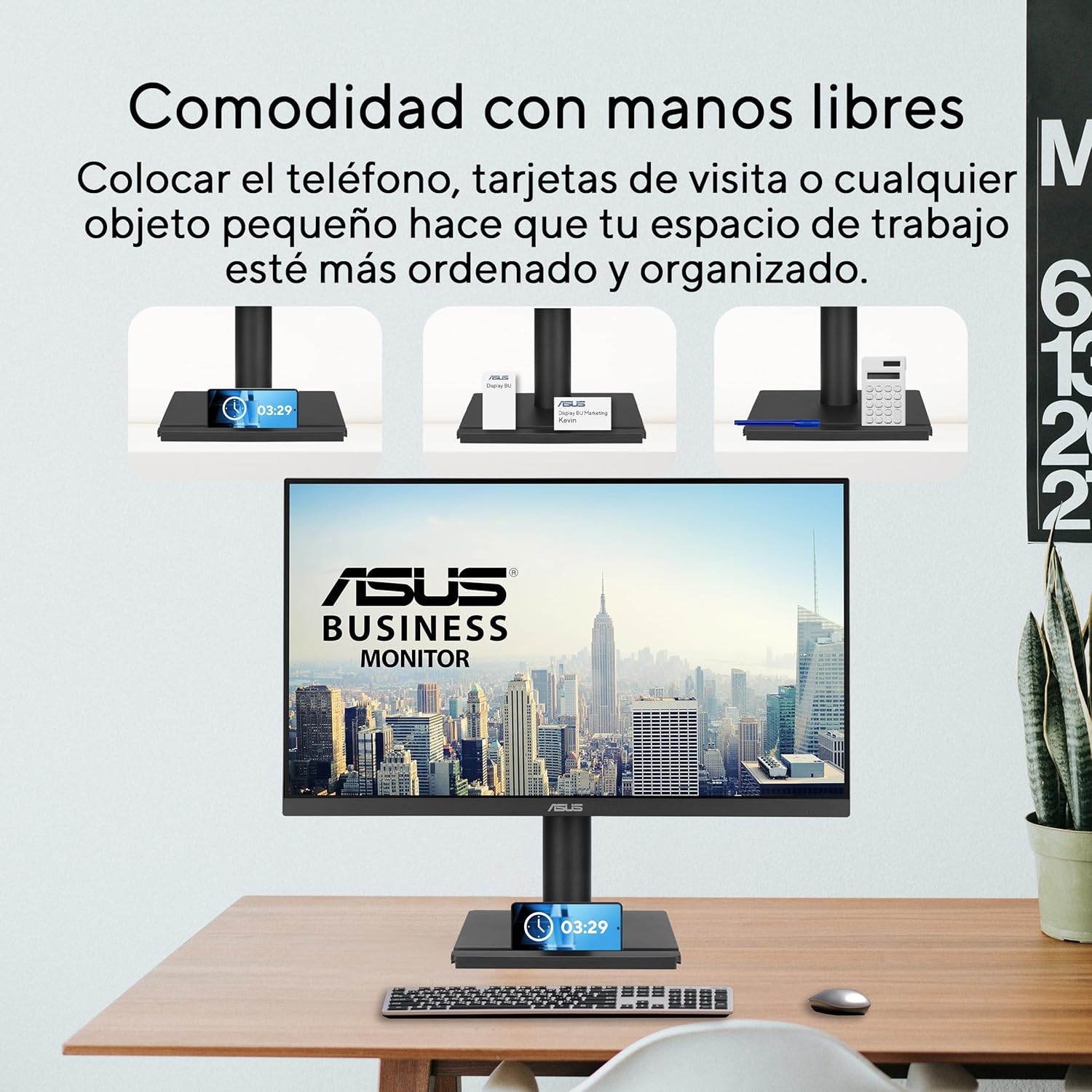 Monitor Profissional Asus VA279QGS 27"/ Full HD/ Multimédia/ Ajustável em altura/ Preto - Imagem 4