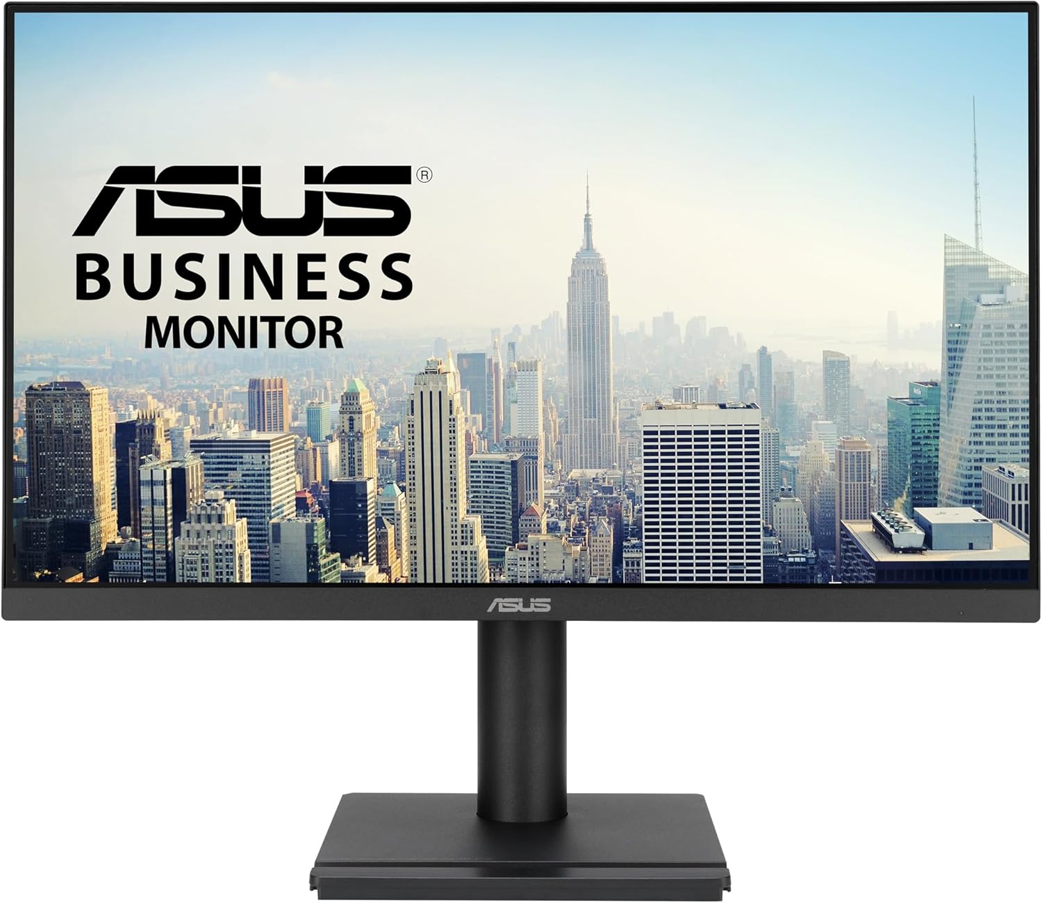 Monitor Profissional Asus VA279QGS 27"/ Full HD/ Multimédia/ Ajustável em altura/ Preto