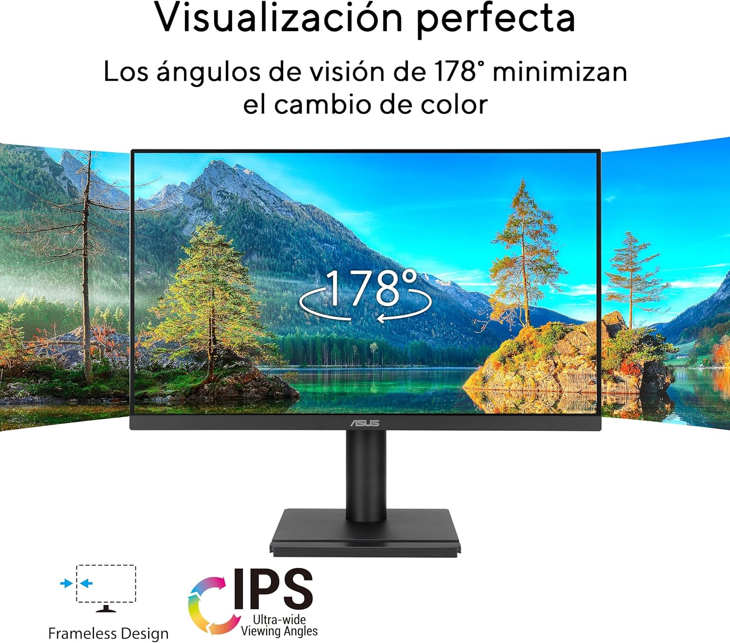 Monitor Profissional Asus VA279QGS 27"/ Full HD/ Multimédia/ Ajustável em altura/ Preto - Imagem 3