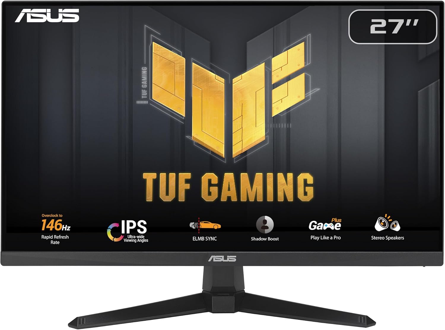 Monitor Gaming Asus TUF Gaming VG249QE5A 23,8"/ Full HD/ 1ms/ 144Hz/ IPS/ Multimédia/ Preto - Imagem 2