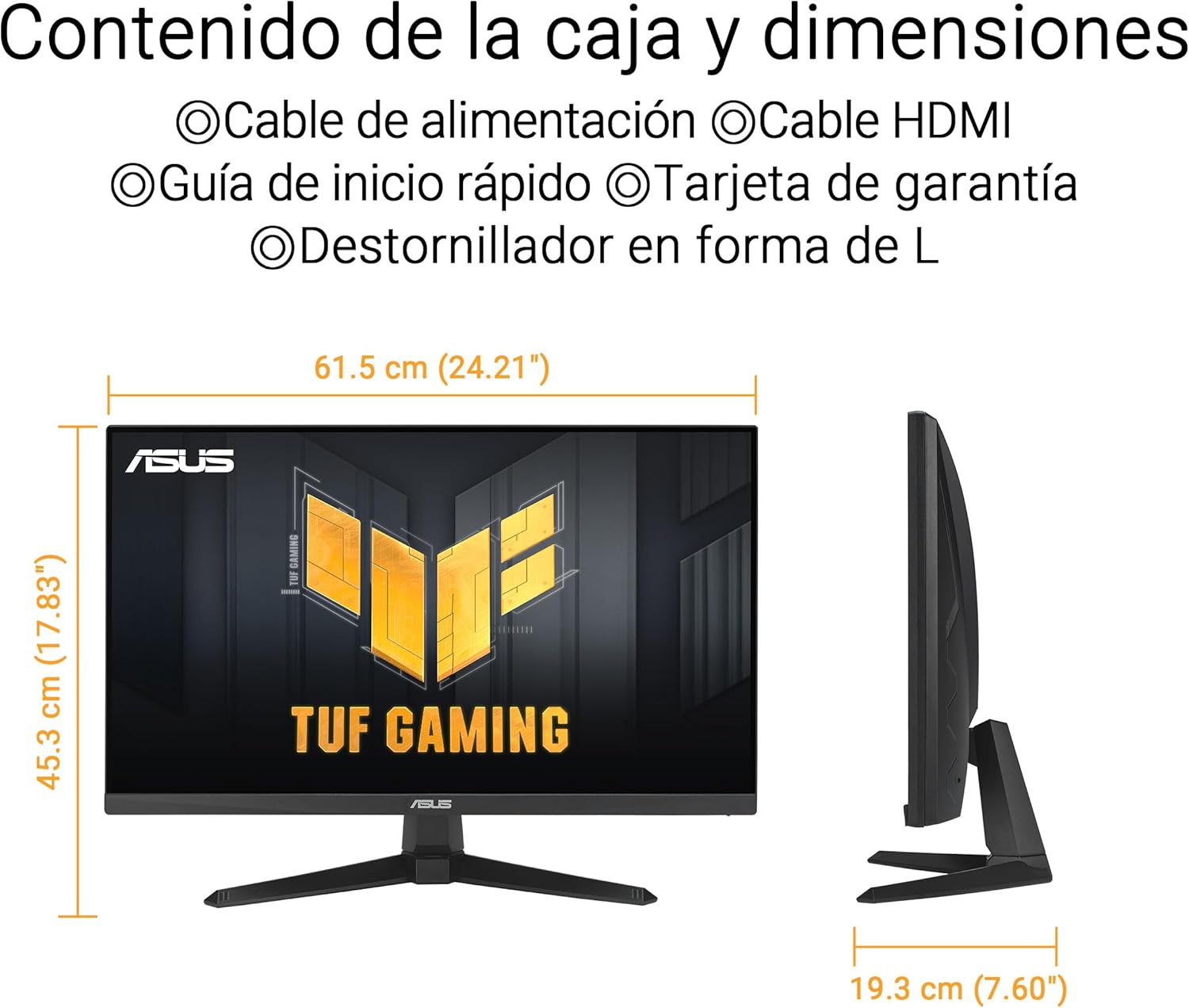 Monitor Gaming Asus TUF Gaming VG249QE5A 23,8"/ Full HD/ 1ms/ 144Hz/ IPS/ Multimédia/ Preto - Imagem 7
