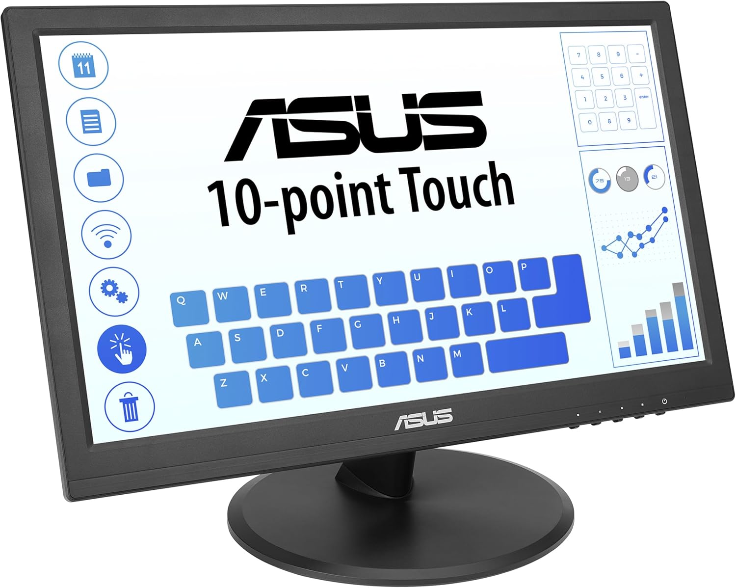 Monitor Profissional Tátil Asus VT169HE 15.6"/ Full HD/ Preto - Imagem 14