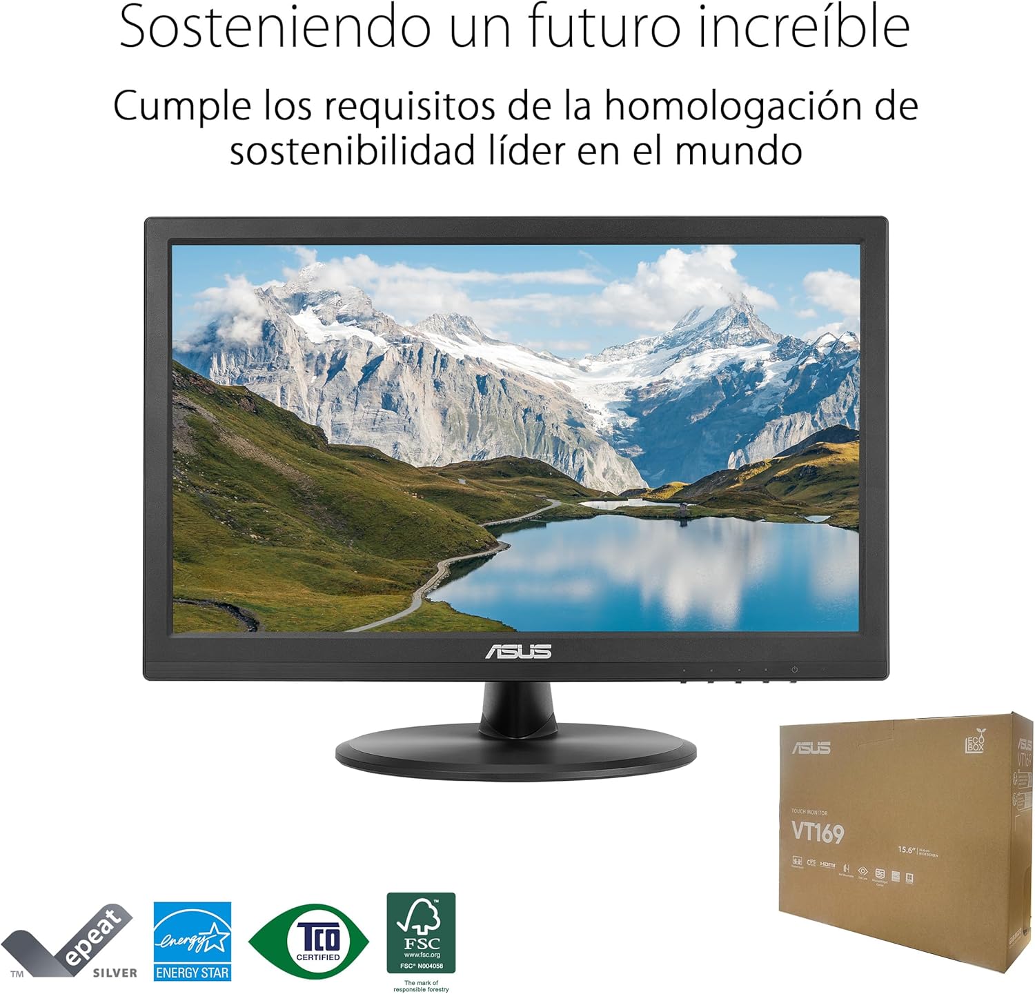 Monitor Profissional Tátil Asus VT169HE 15.6"/ Full HD/ Preto - Imagem 6