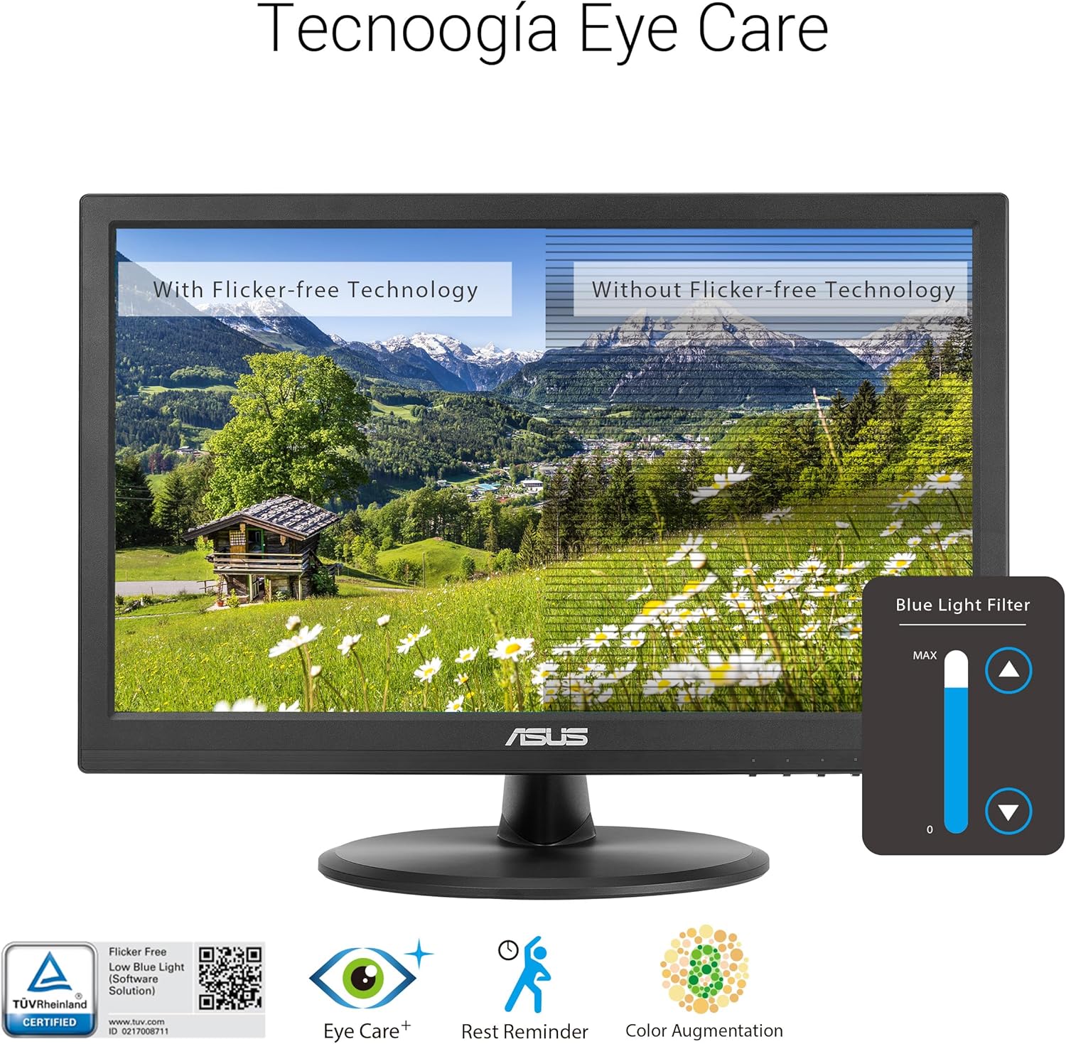 Monitor Profissional Tátil Asus VT169HE 15.6"/ Full HD/ Preto - Imagem 4