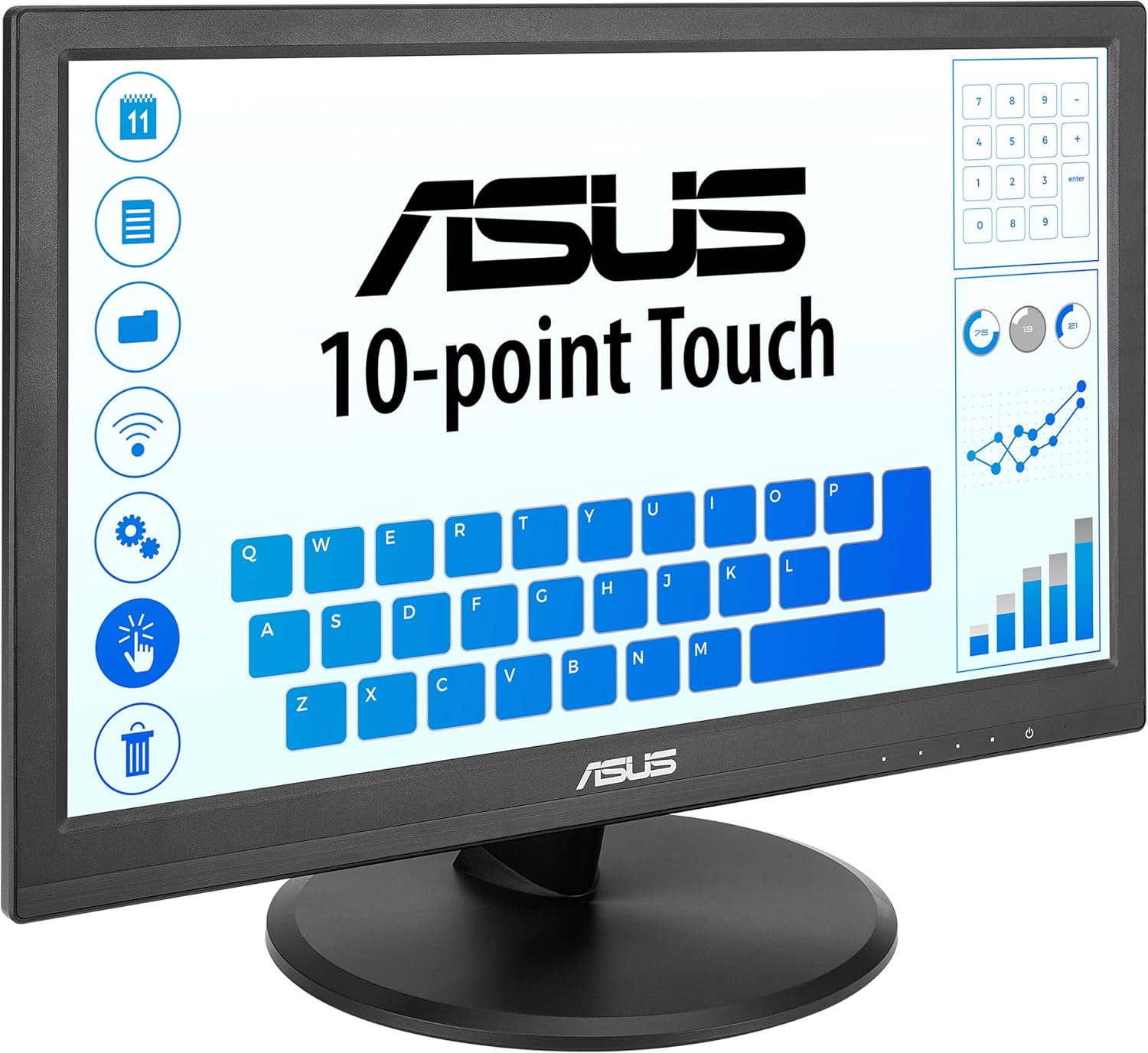 Monitor Profissional Tátil Asus VT169HE 15.6"/ Full HD/ Preto - Imagem 12