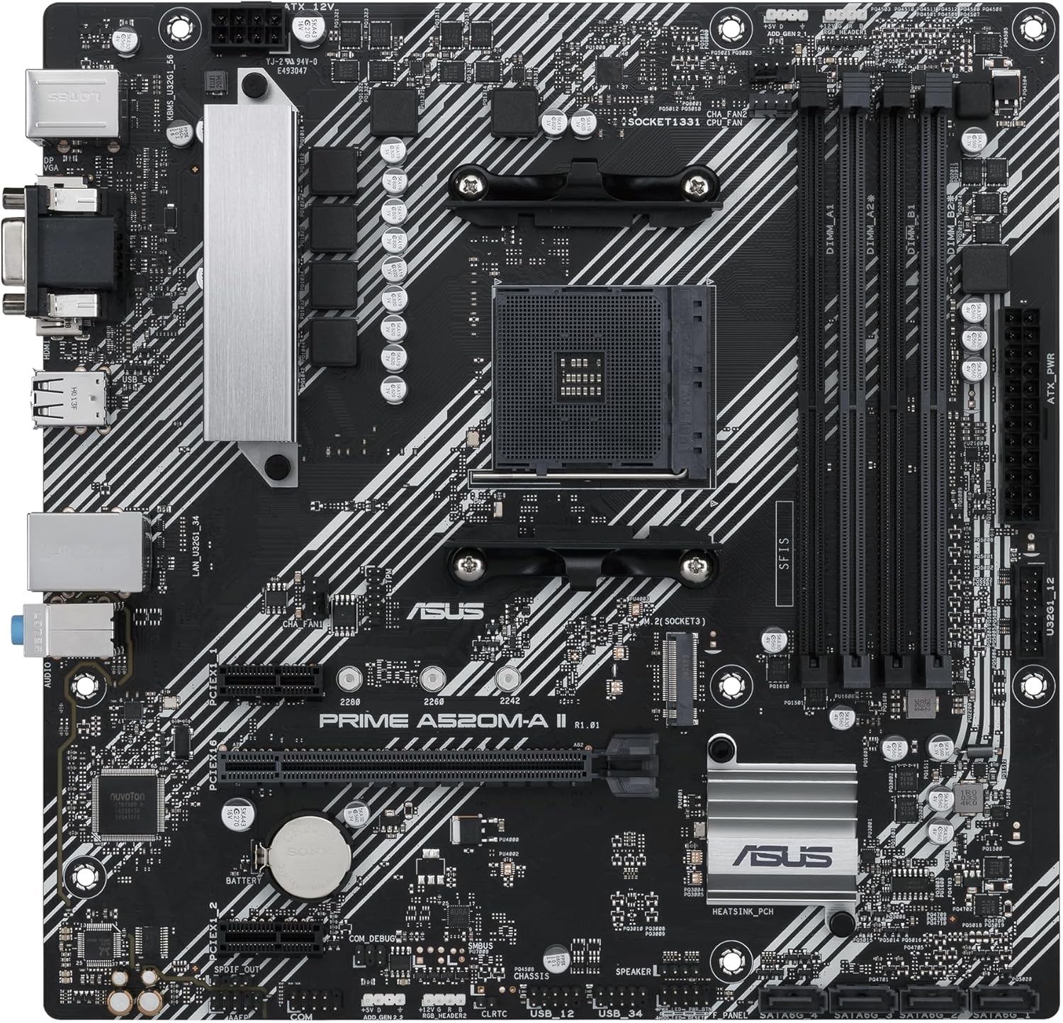 Motherboard Asus Prime A520M-A II/CSM Socket AM4/ DDR4/ PCIe 3.0/ Micro ATX - Imagem 2