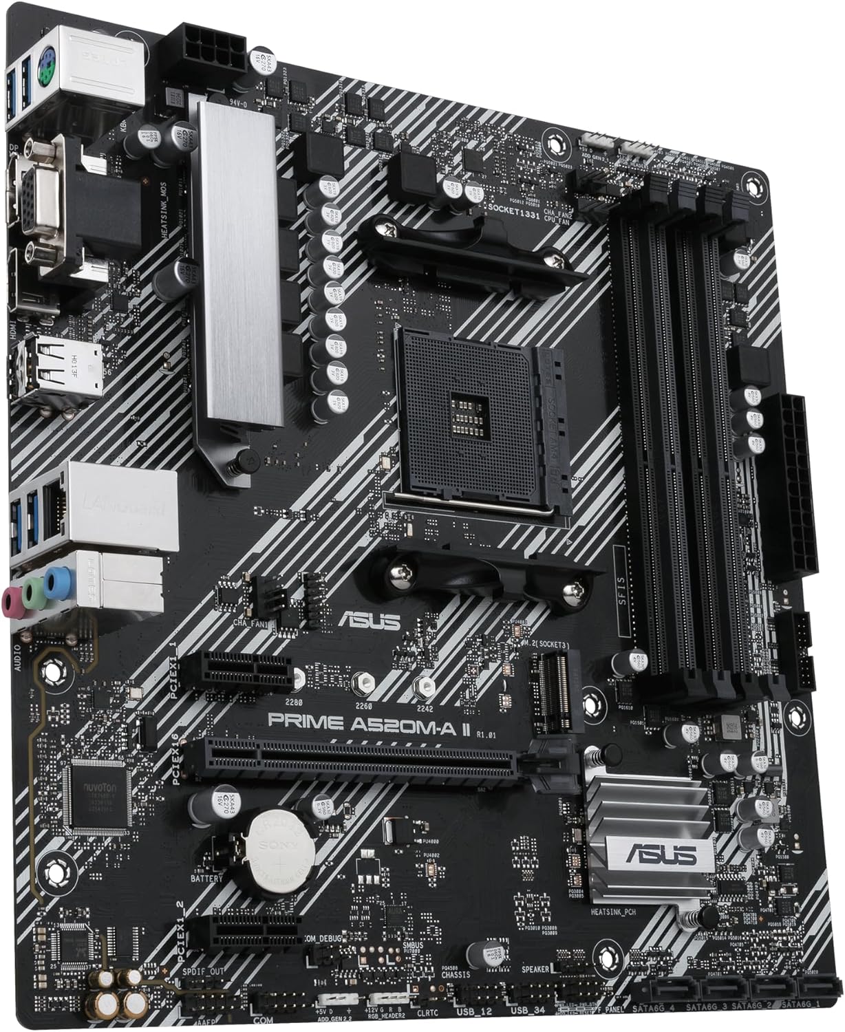 Motherboard Asus Prime A520M-A II/CSM Socket AM4/ DDR4/ PCIe 3.0/ Micro ATX - Imagem 4