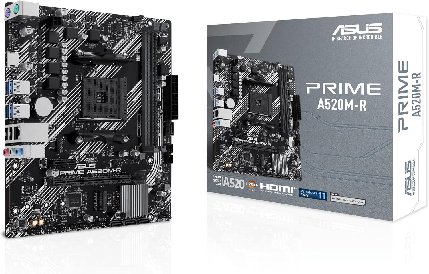 Motherboard Asus Prime A520M-R Socket AM4/ DDR4/ PCIe 3.0/ Micro ATX