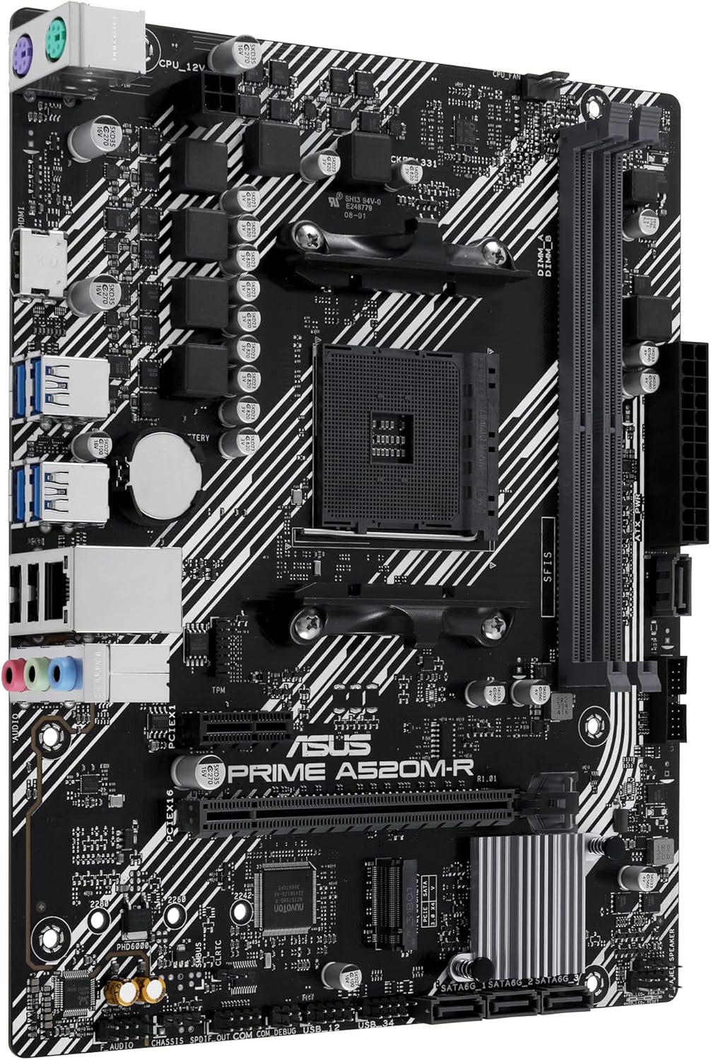 Motherboard Asus Prime A520M-R Socket AM4/ DDR4/ PCIe 3.0/ Micro ATX - Imagem 2