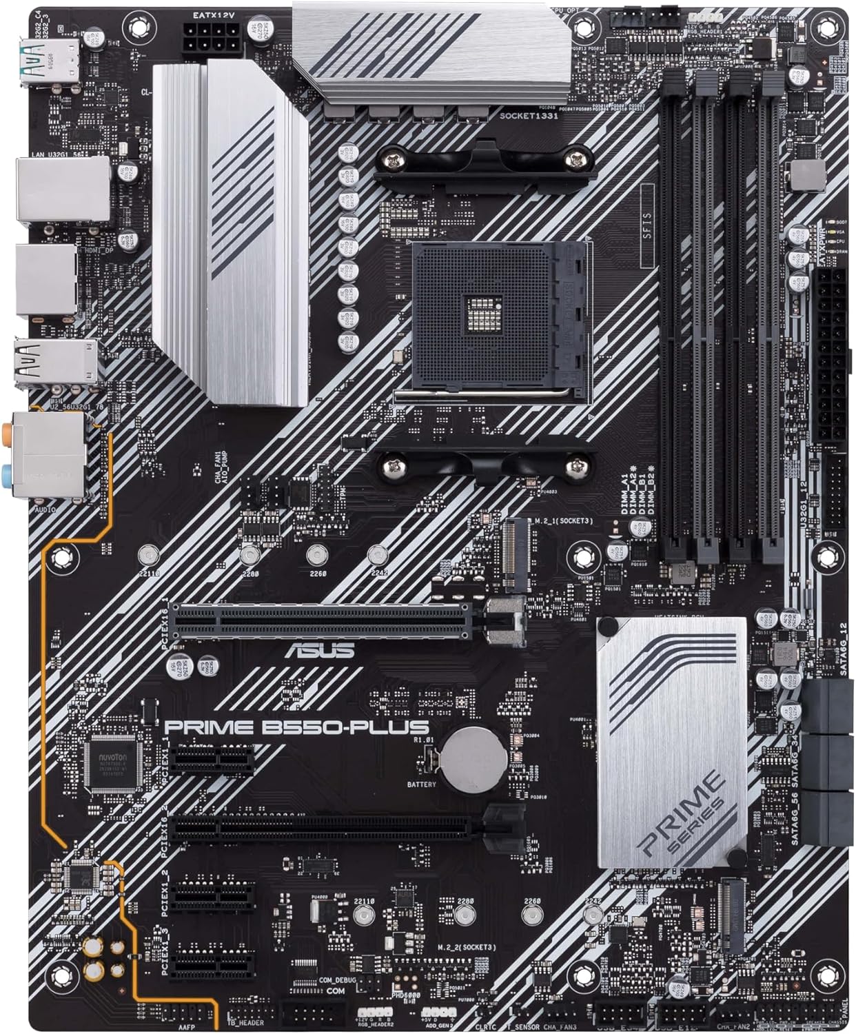 Motherboard Asus Prime B550-PLUS Socket AM4/ DDR4/ PCIe 4.0 - Imagem 2