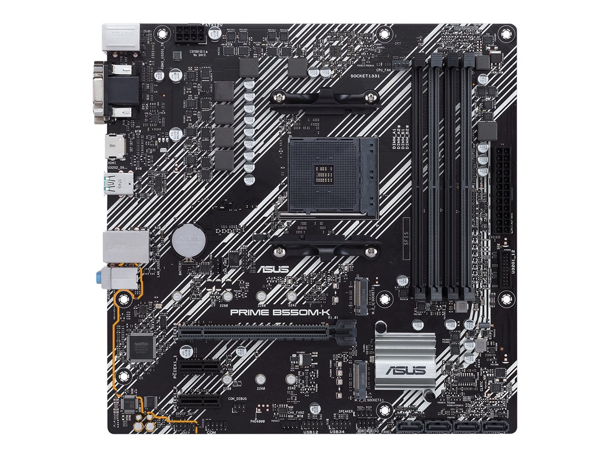 Motherboard Asus Prime B550M-K Socket AM4/ DDR4/ PCIe 4.0/ Micro ATX - Imagem 3