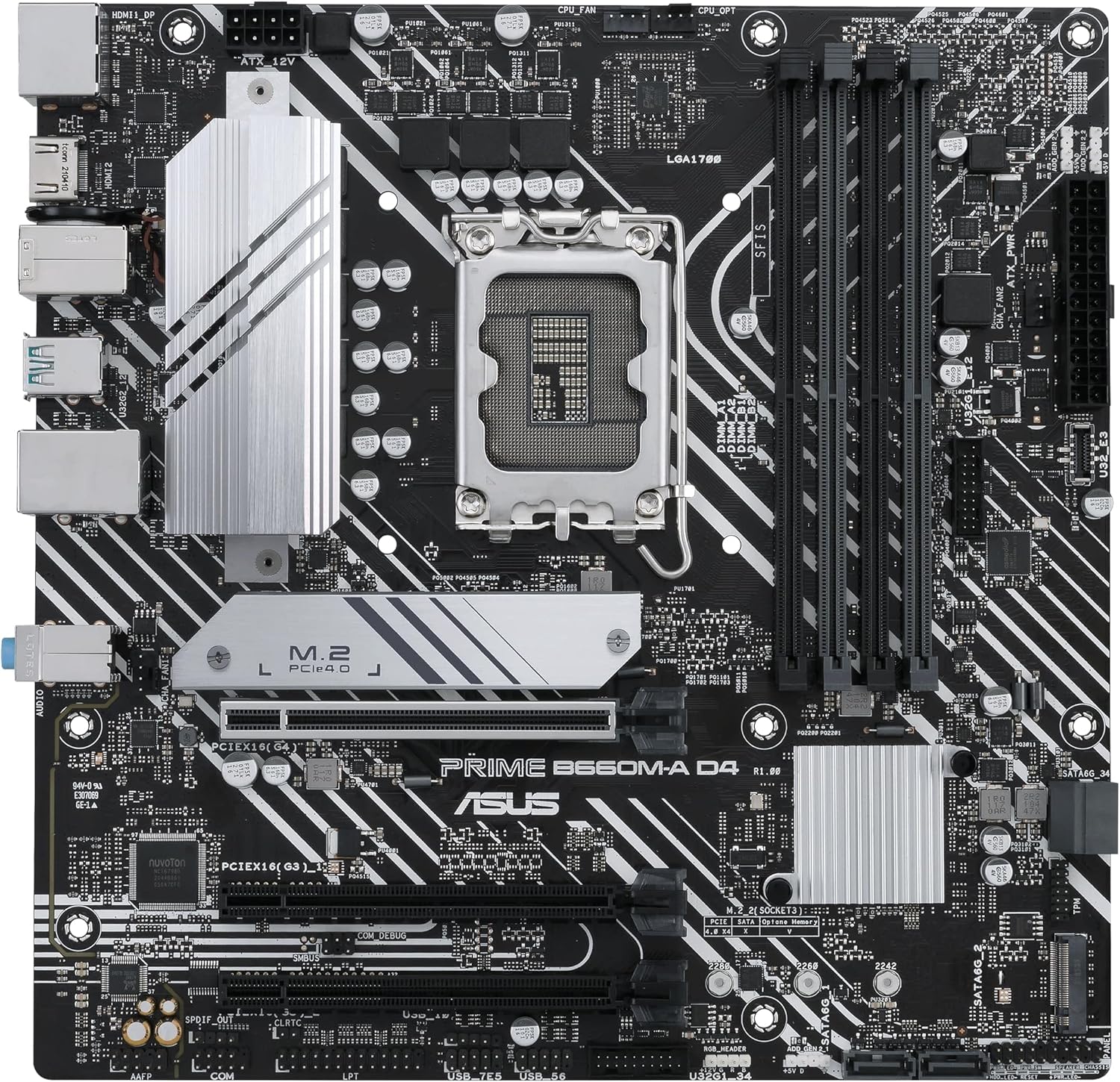 Motherboard Asus Prime B660M-A D4-CSM/ Socket 1700/ DDR4/ PCIe 4.0/ Micro ATX - Imagem 2
