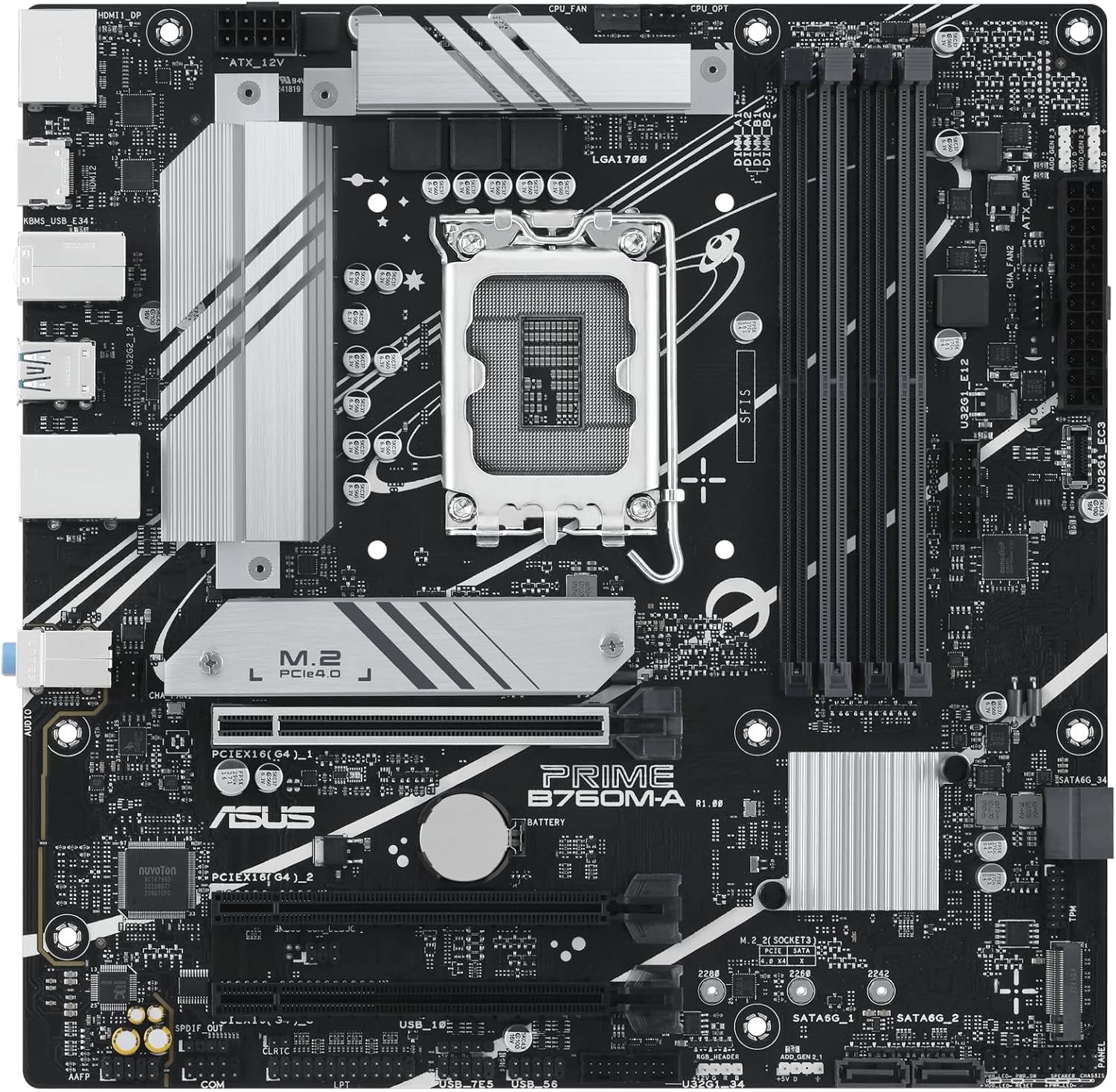 Motherboard Asus PRIME B760M-A-CSM Socket 1700/ DDR5/ PCIe 4.0/ Micro ATX - Imagem 2