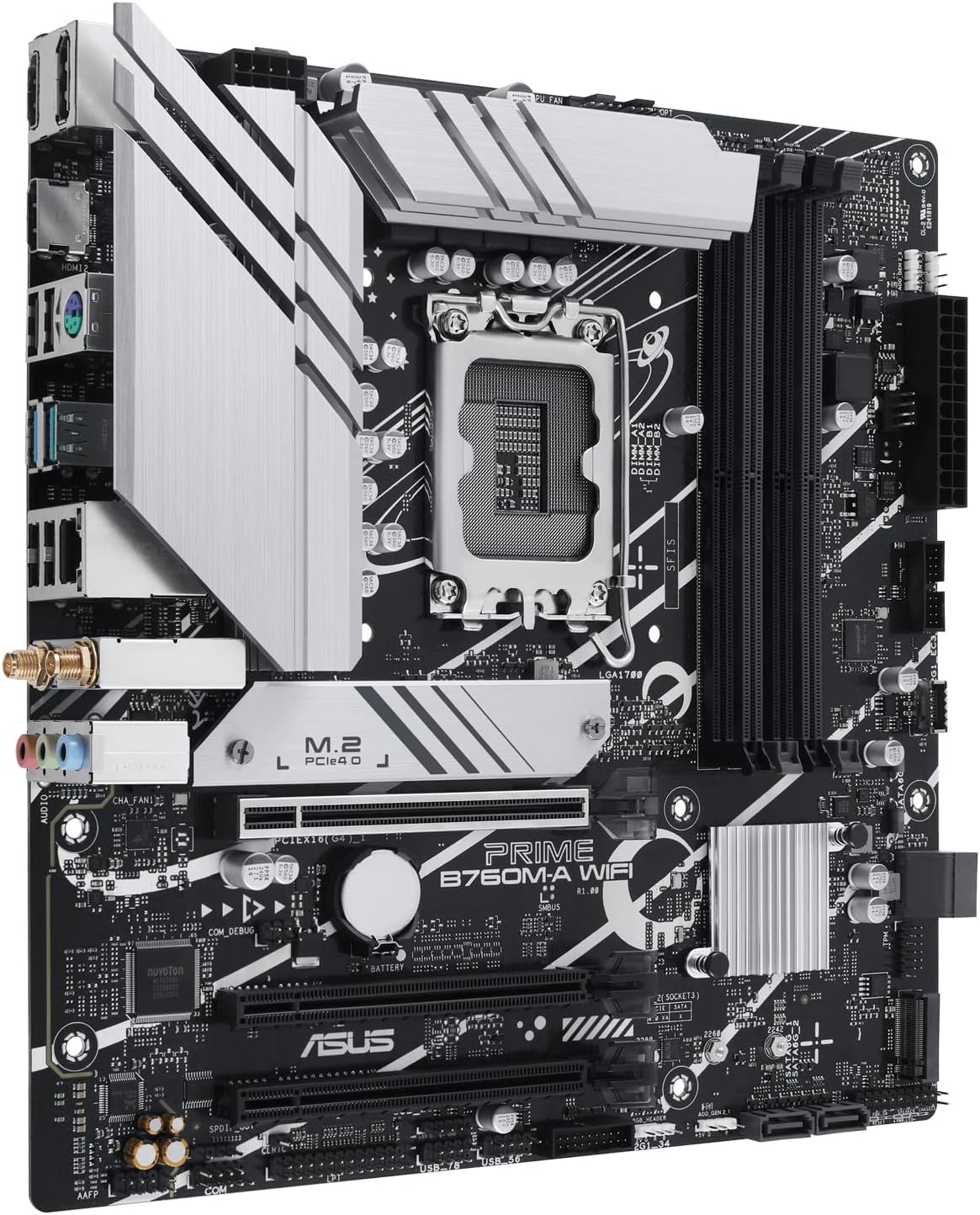 Motherboard Asus PRIME B760M-A WIFI Socket 1700/ DDR5/ PCIe 4.0/ Micro ATX - Imagem 4