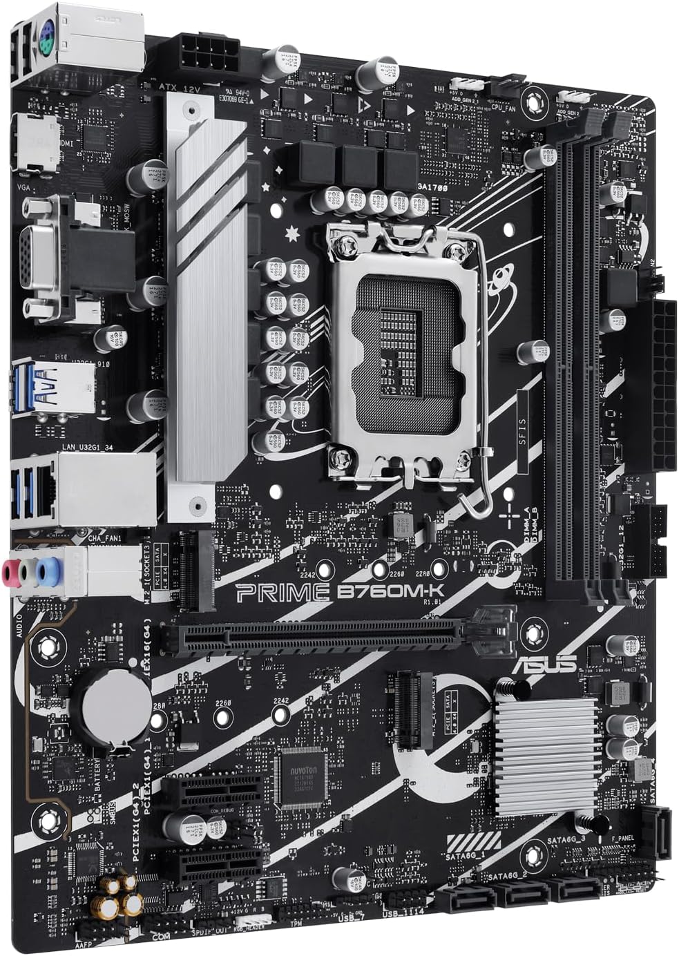 Motherboard Asus PRIME B760M-K Socket 1700/ DDR5/ PCIe 4.0/ Micro ATX - Imagem 2