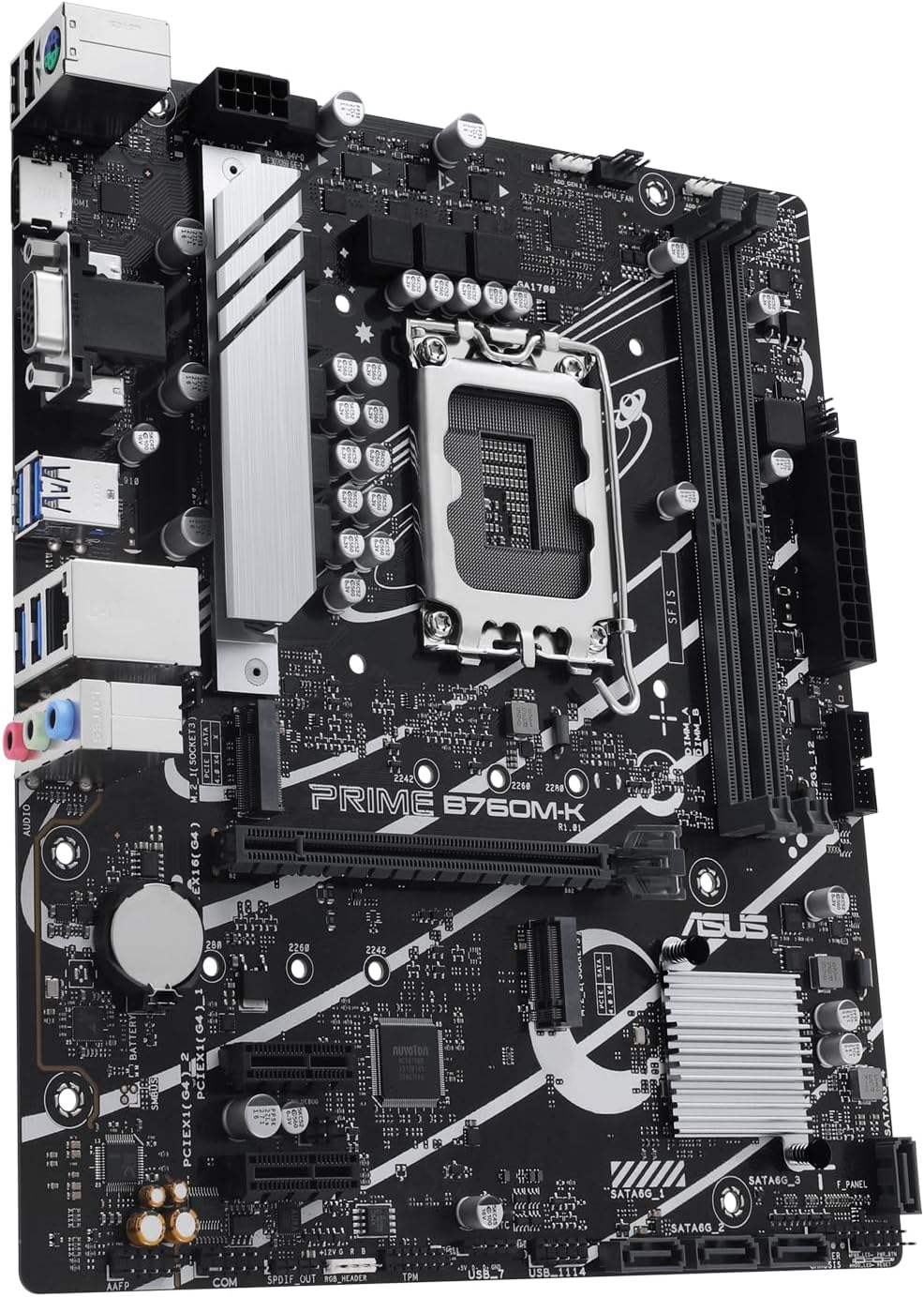 Motherboard Asus PRIME B760M-K Socket 1700/ DDR5/ PCIe 4.0/ Micro ATX - Imagem 3