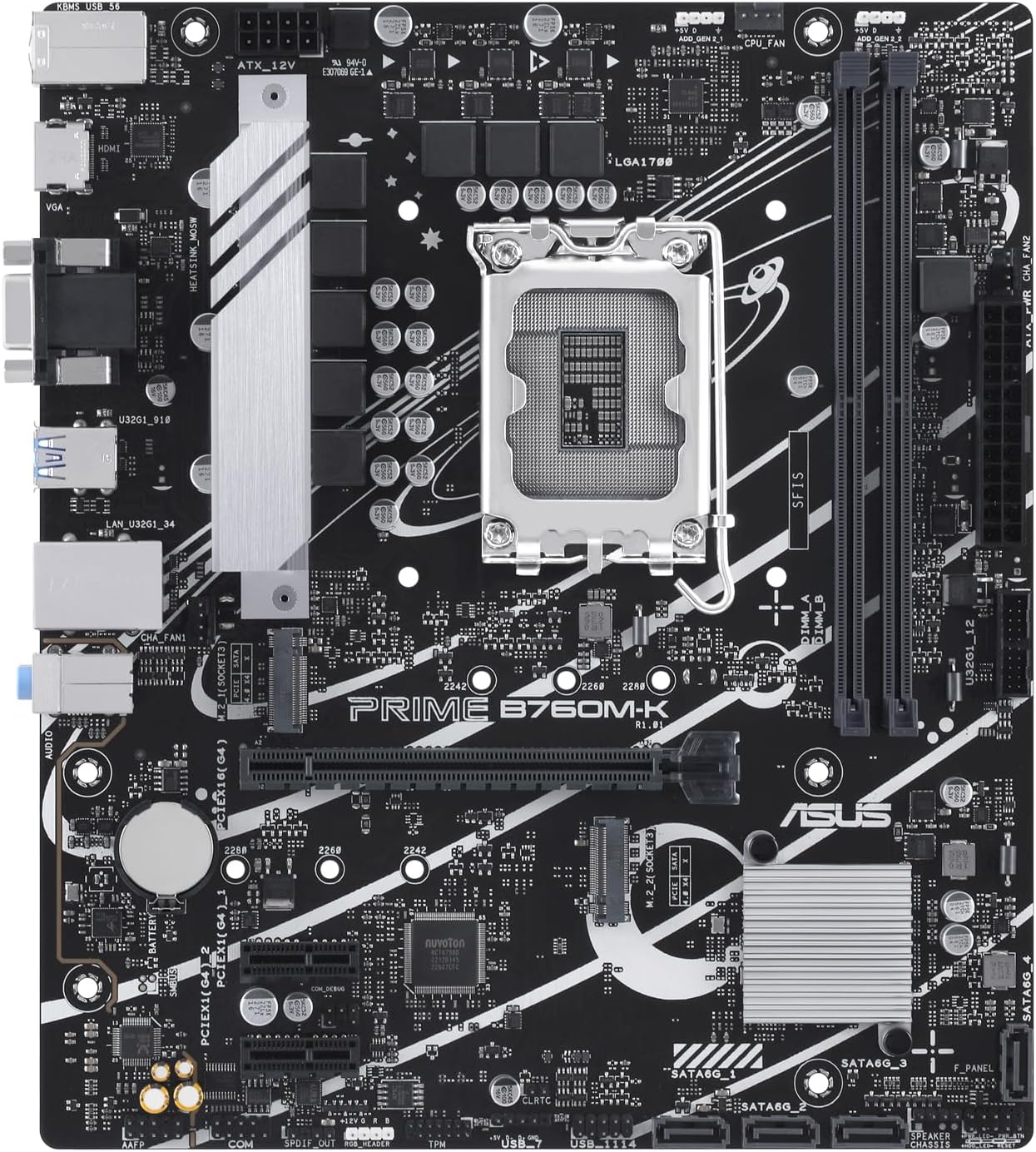 Motherboard Asus PRIME B760M-K Socket 1700/ DDR5/ PCIe 4.0/ Micro ATX