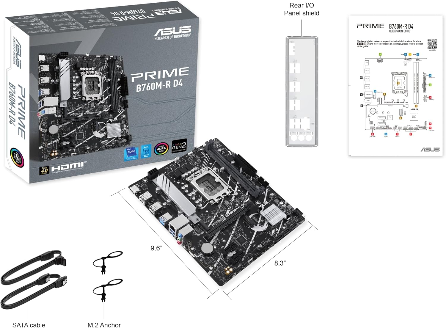 Motherboard Asus PRIME B760M-R D4 Socket 1700/ DDR4/ PCIe 4.0/ Micro ATX - Imagem 5