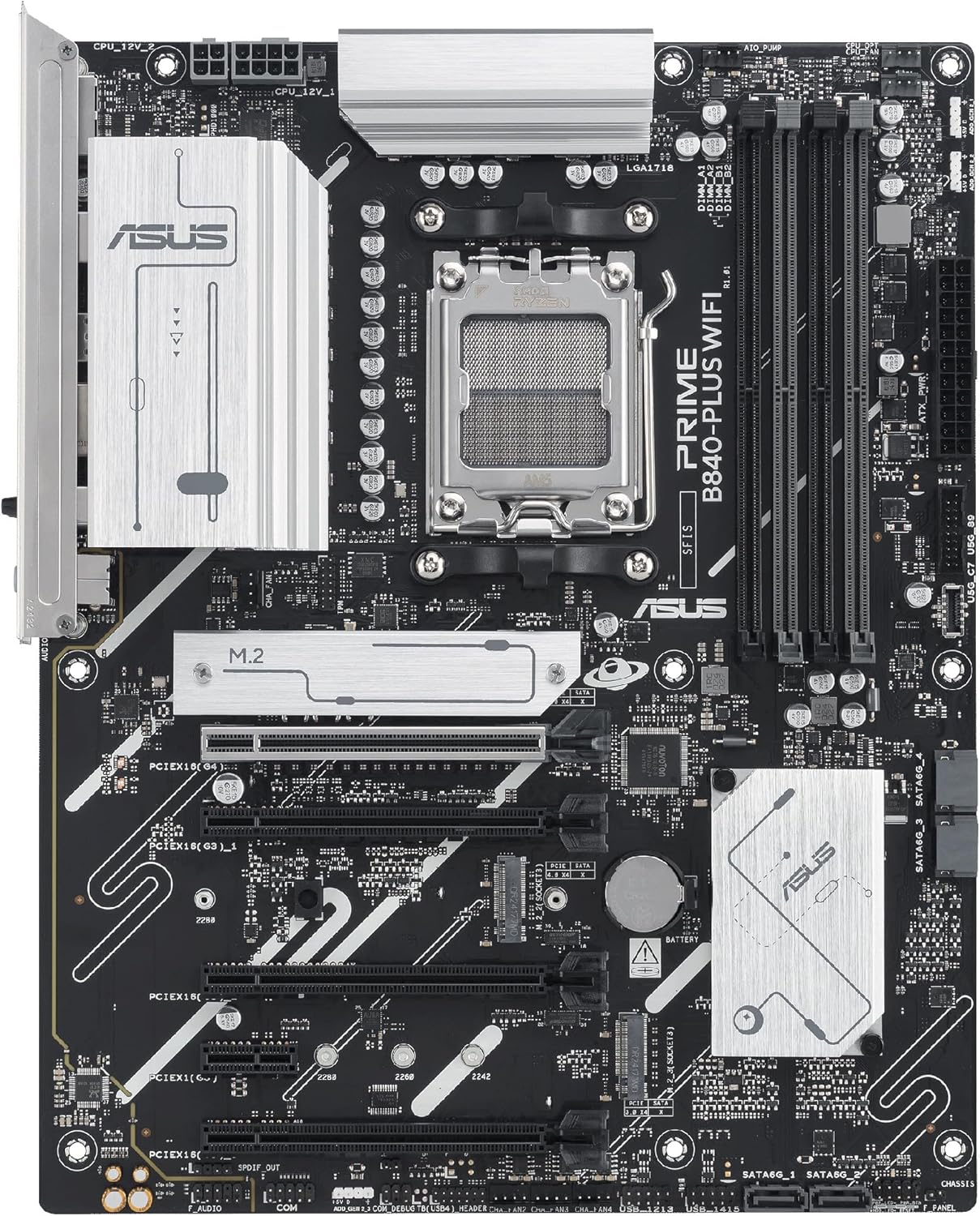 Motherboard Asus PRIME B840-PLUS WIFI Socket AM5/ DDR5/ PCIe 4.0 - Imagem 3