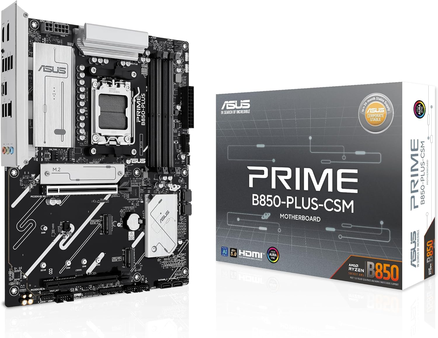 Motherboard Asus PRIME B850-PLUS-CSM Socket AM5/ DDR5/ PCIe 5.0
