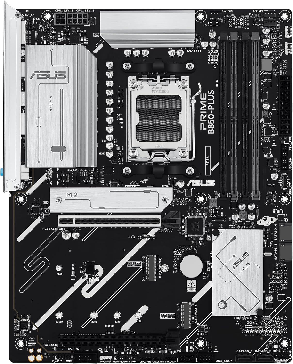 Motherboard Asus PRIME B850-PLUS-CSM Socket AM5/ DDR5/ PCIe 5.0 - Imagem 2