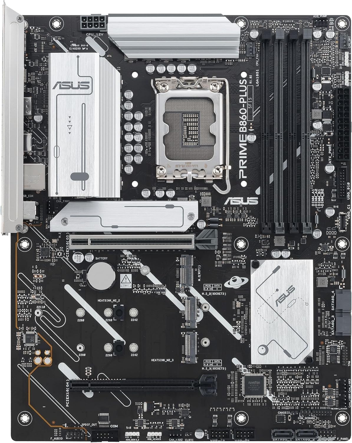 Motherboard Asus PRIME B860-PLUS CSM Socket 1851/ DDR5/ PCIe 5.0 - Imagem 2