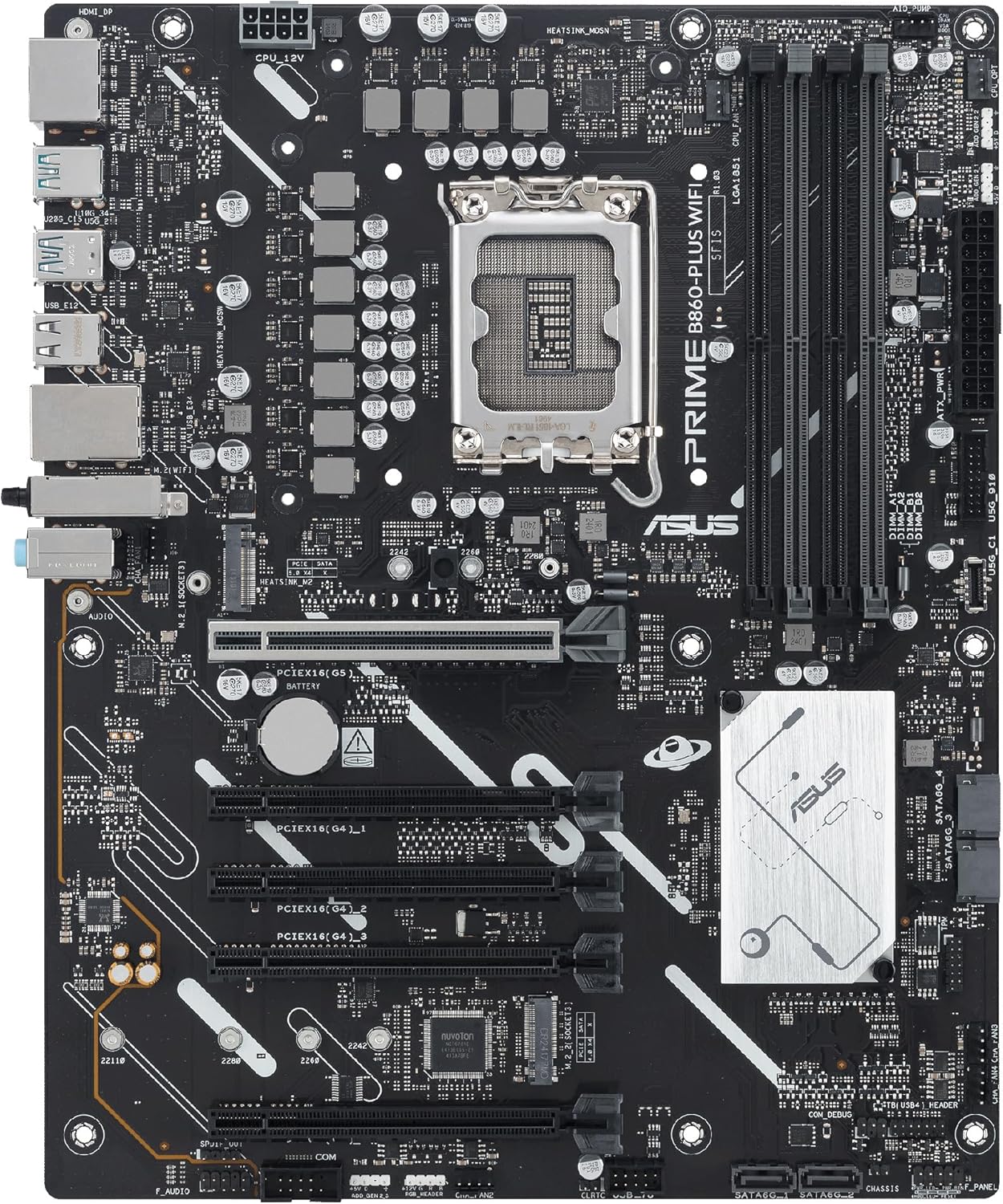 Motherboard Asus PRIME B860-PLUS WIFI Socket 1851/ DDR5/ PCIe 5.0 - Imagem 13