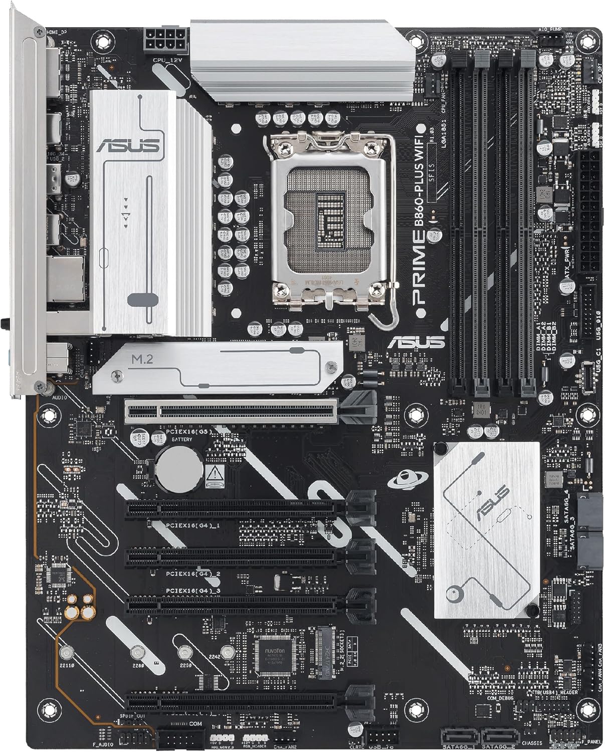 Motherboard Asus PRIME B860-PLUS WIFI Socket 1851/ DDR5/ PCIe 5.0 - Imagem 8