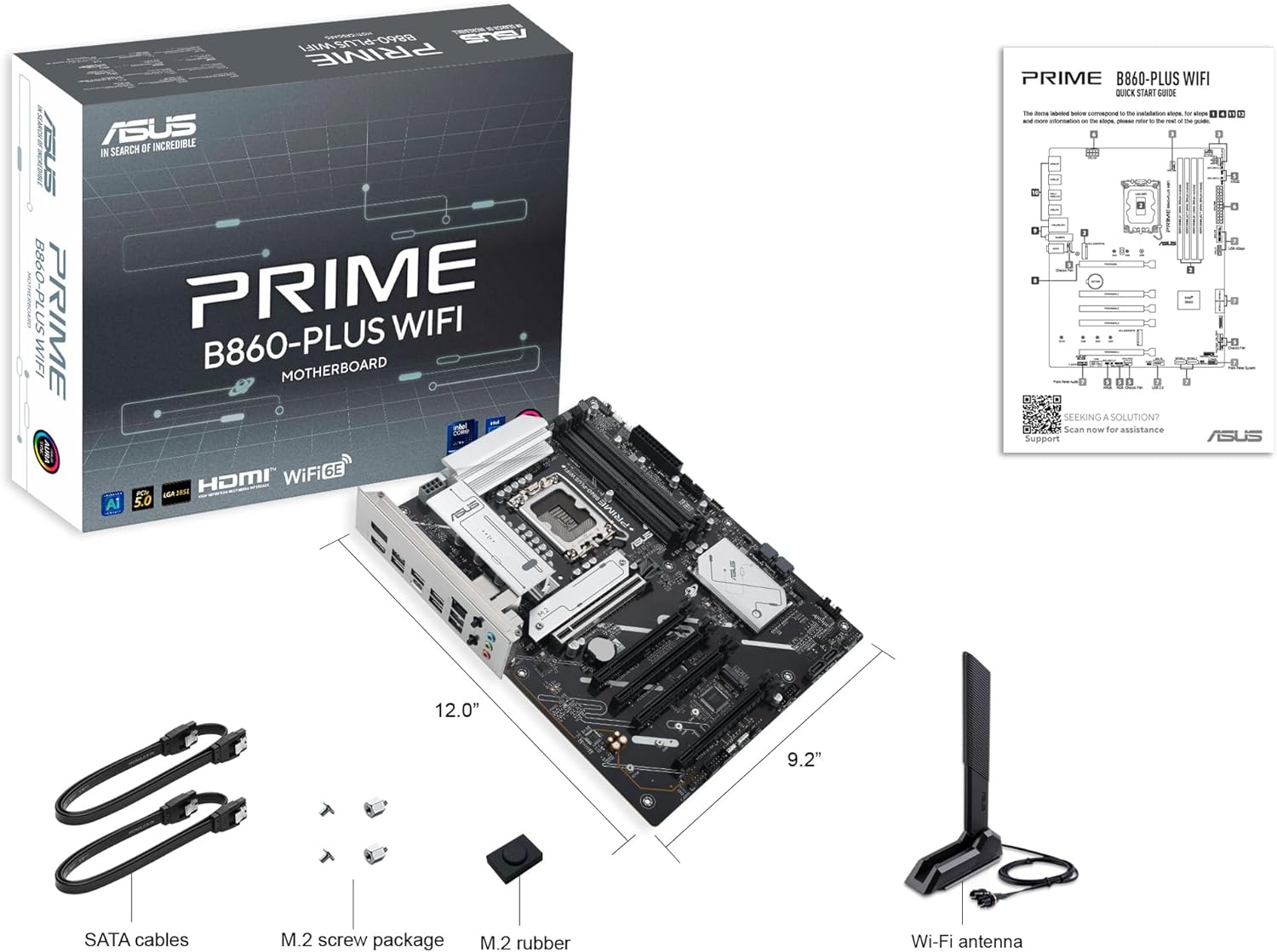 Motherboard Asus PRIME B860-PLUS WIFI Socket 1851/ DDR5/ PCIe 5.0 - Imagem 17