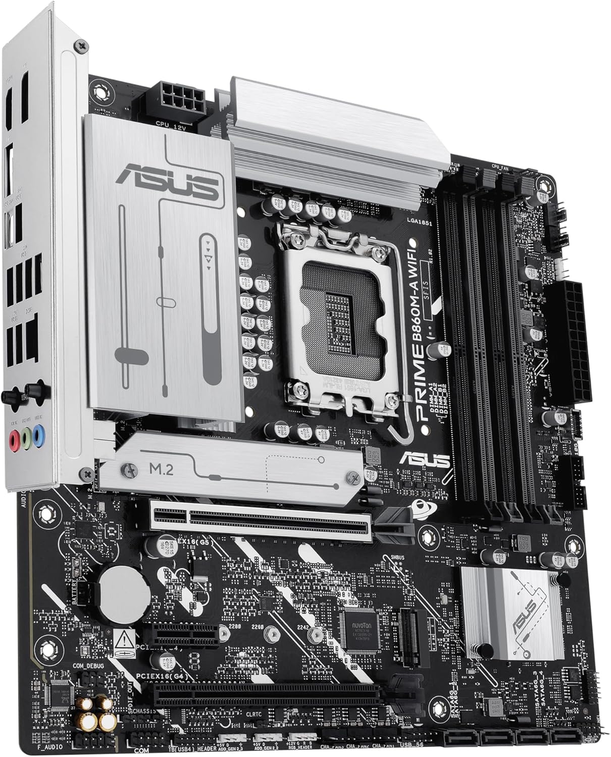 Motherboard Asus PRIME B860M-A WIFI Socket 1851/ DDR5/ PCIe 5.0/ Micro ATX - Imagem 5